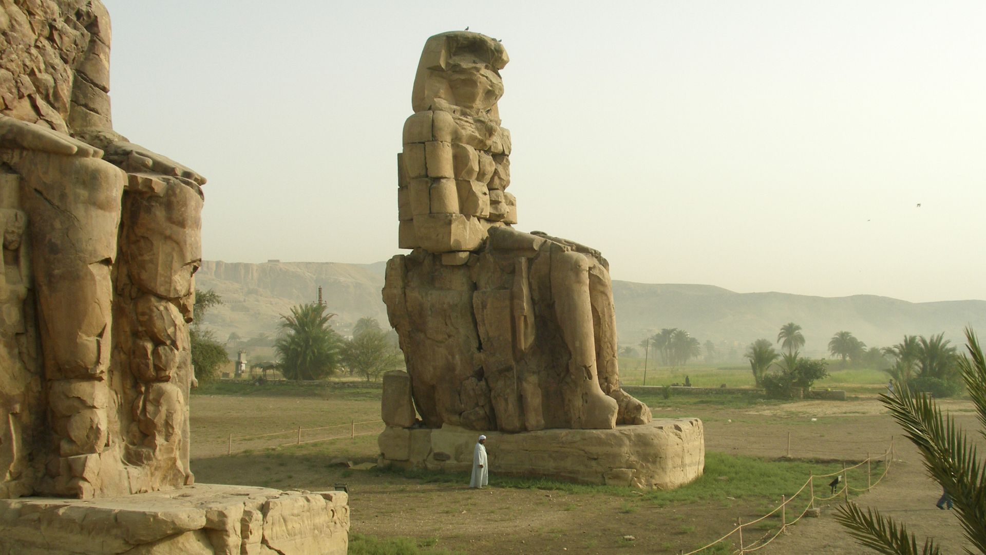 File:Thebes, Egypt, The Colossi of Memnon, Ancient Egypt.jpg