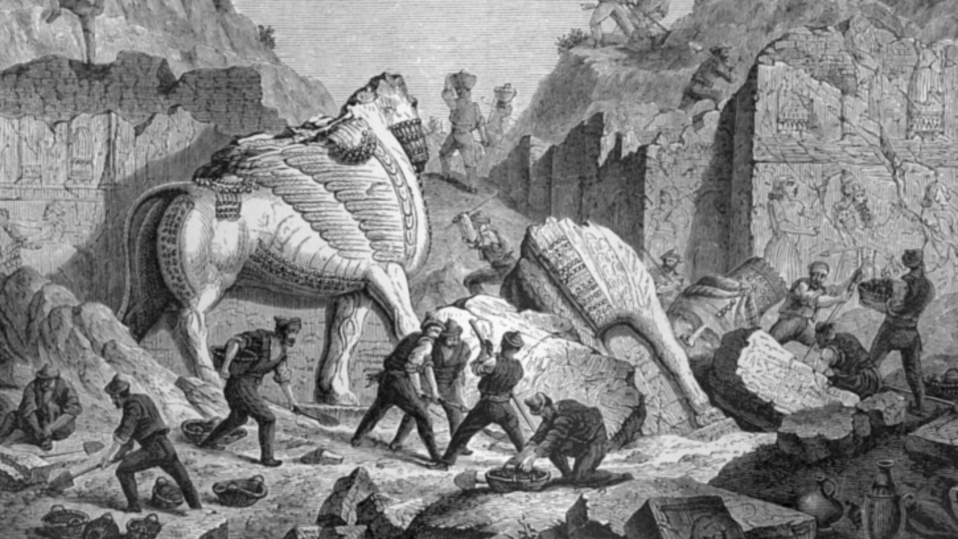 File:Excavations of Nineveh.jpeg