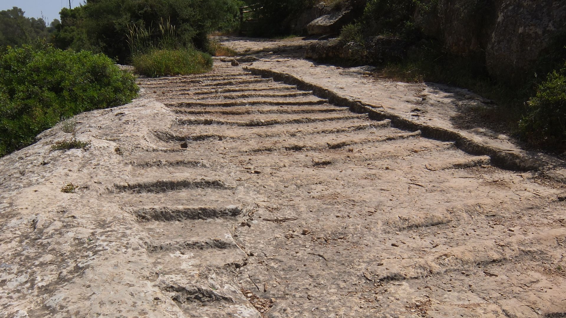 Old Roman Road, leading from Jerusalem to Beit Gubrin, adjacent to regional hwy 375 in Israel
