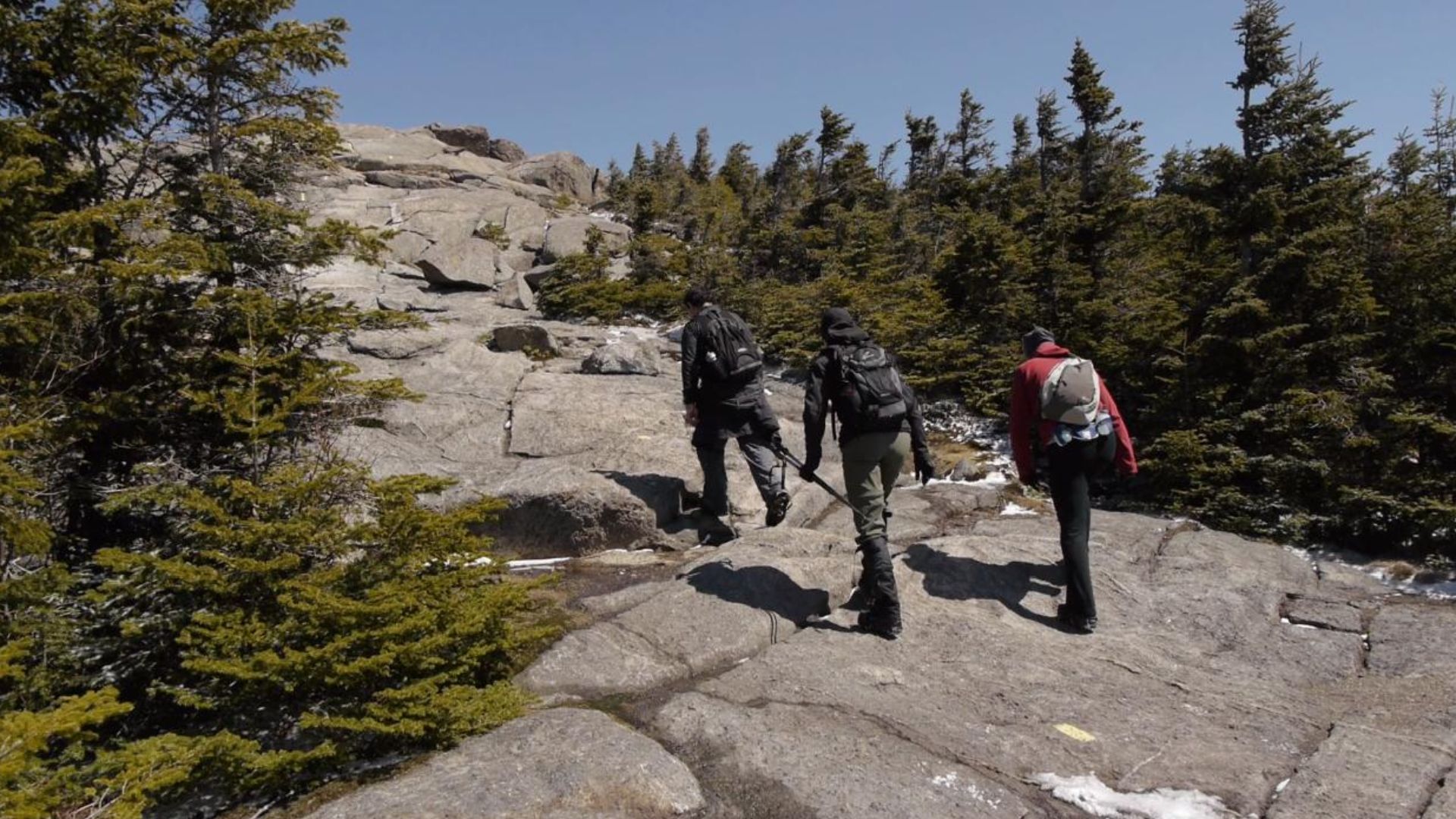 Cascade Mountain ascension, near the top