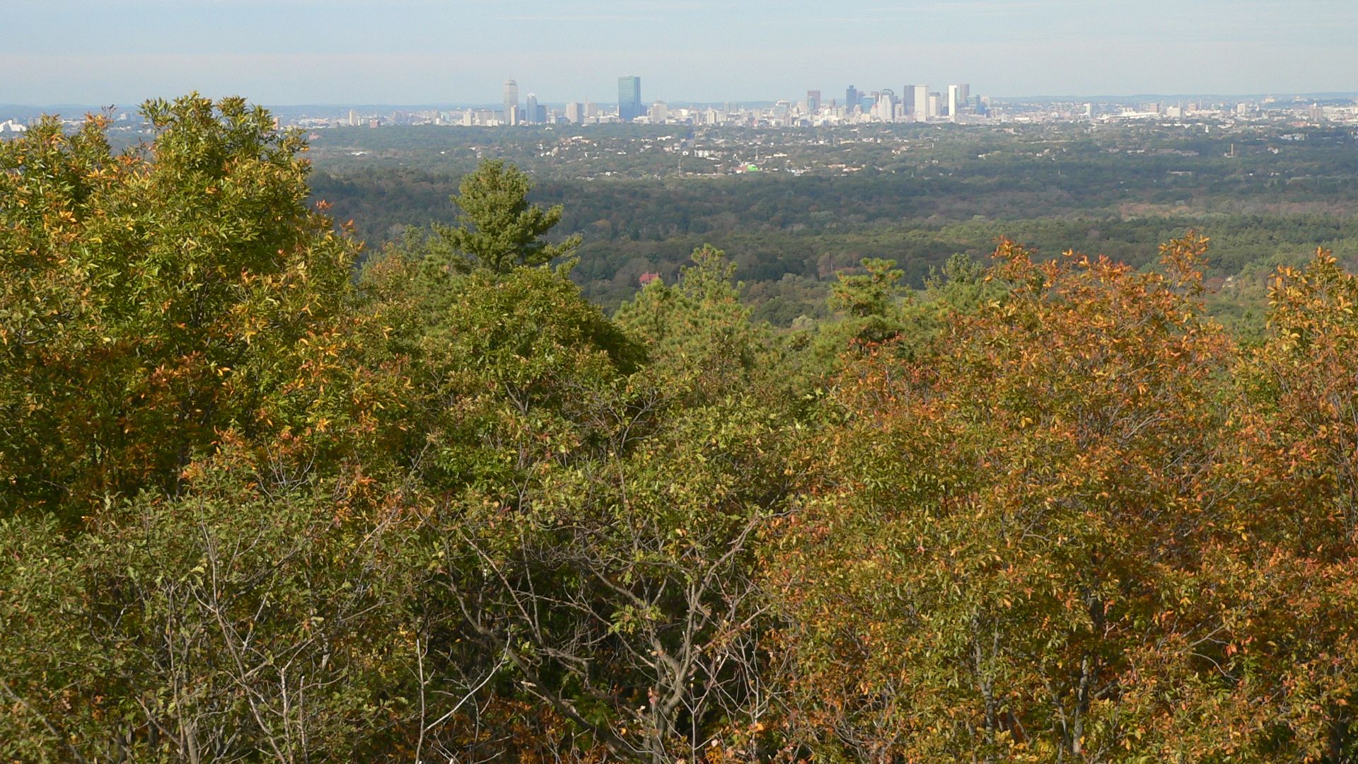 Boston skyline from Blue Hills Reservation, Massachusetts