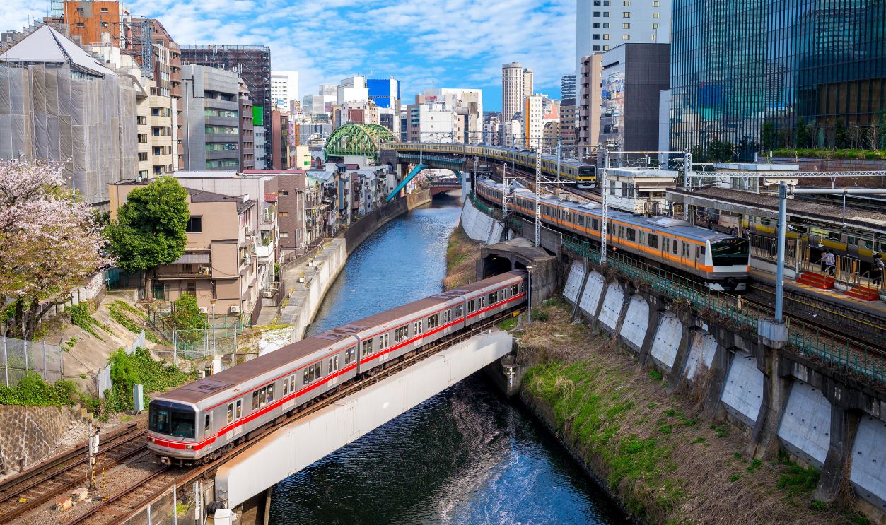 metro system of tokyo city, japan