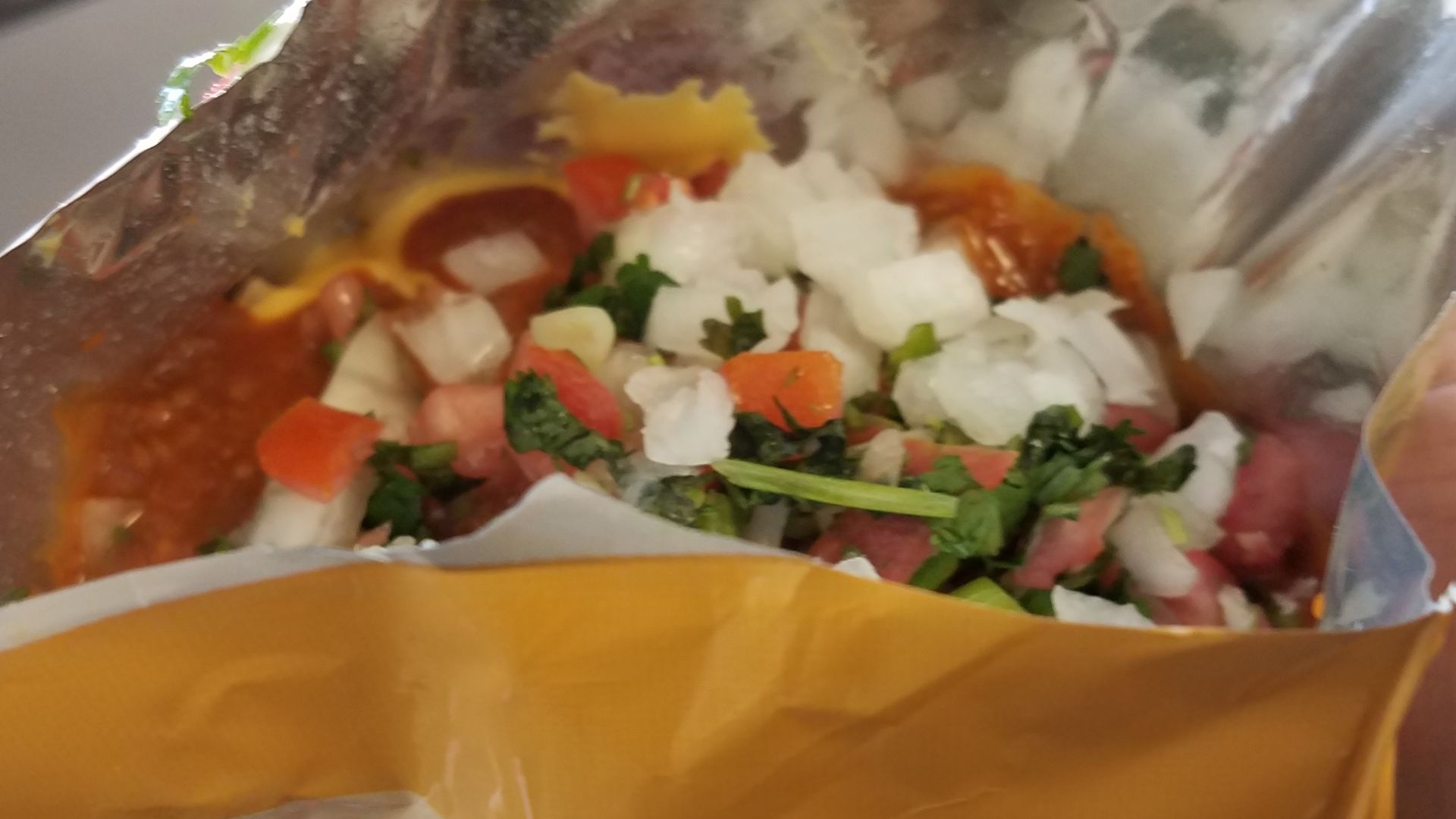 A frito pie made from components purchased at 7 Eleven in the Del Mar Heights neighborhood of San Diego