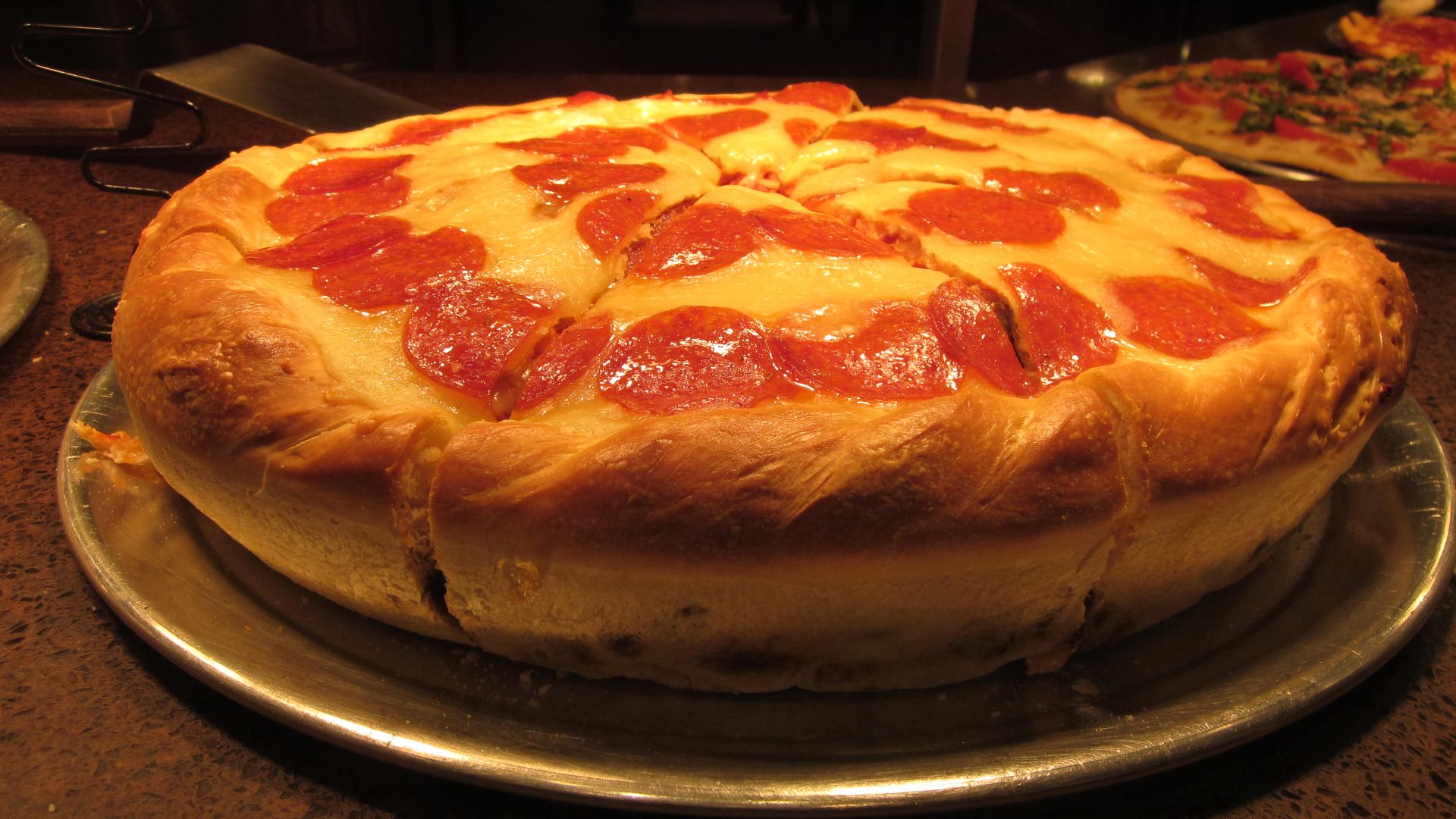 Bristol Farms Chicago Deep Dish meat pizza