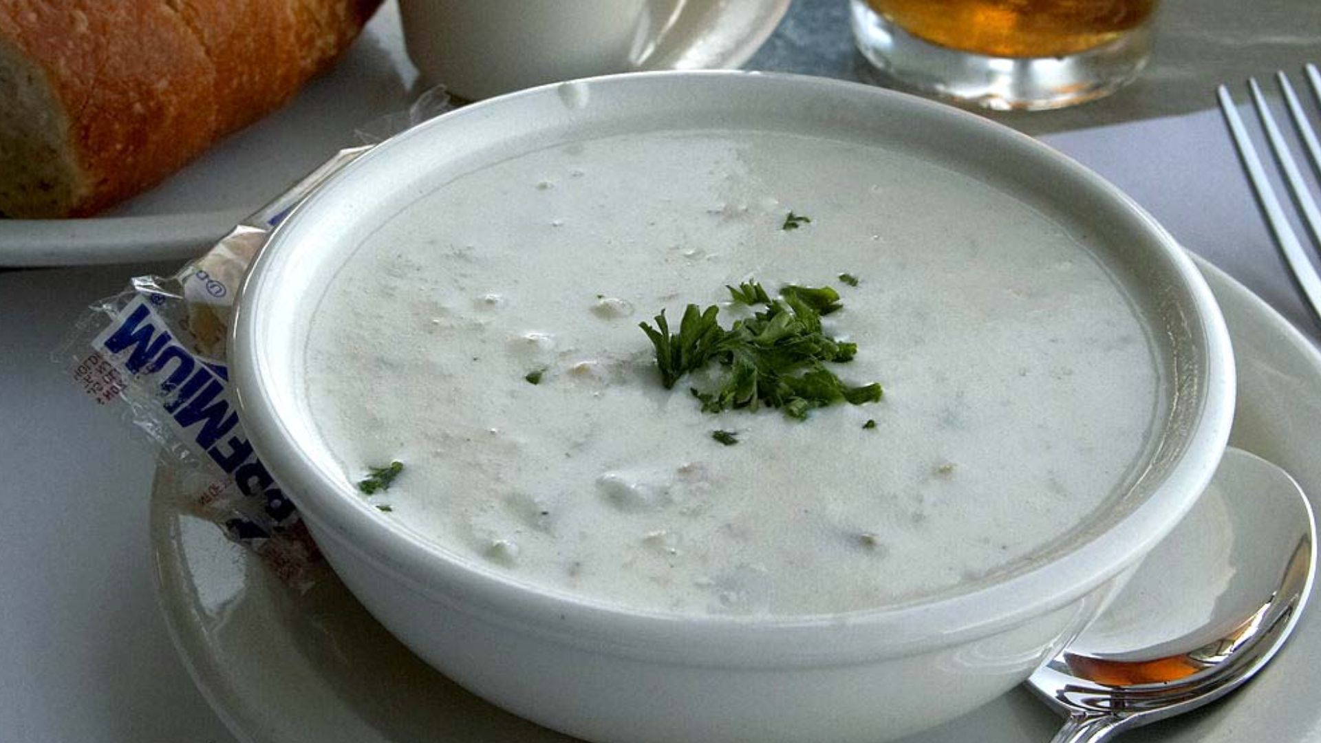 New England clam chowder