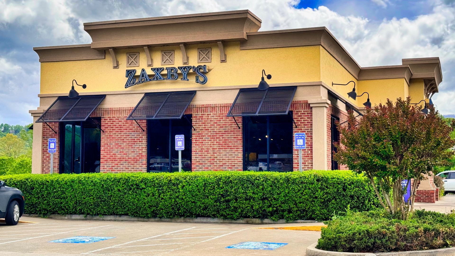 A Zaxby's chicken restaurant in Hiawassee, Georgia, United States