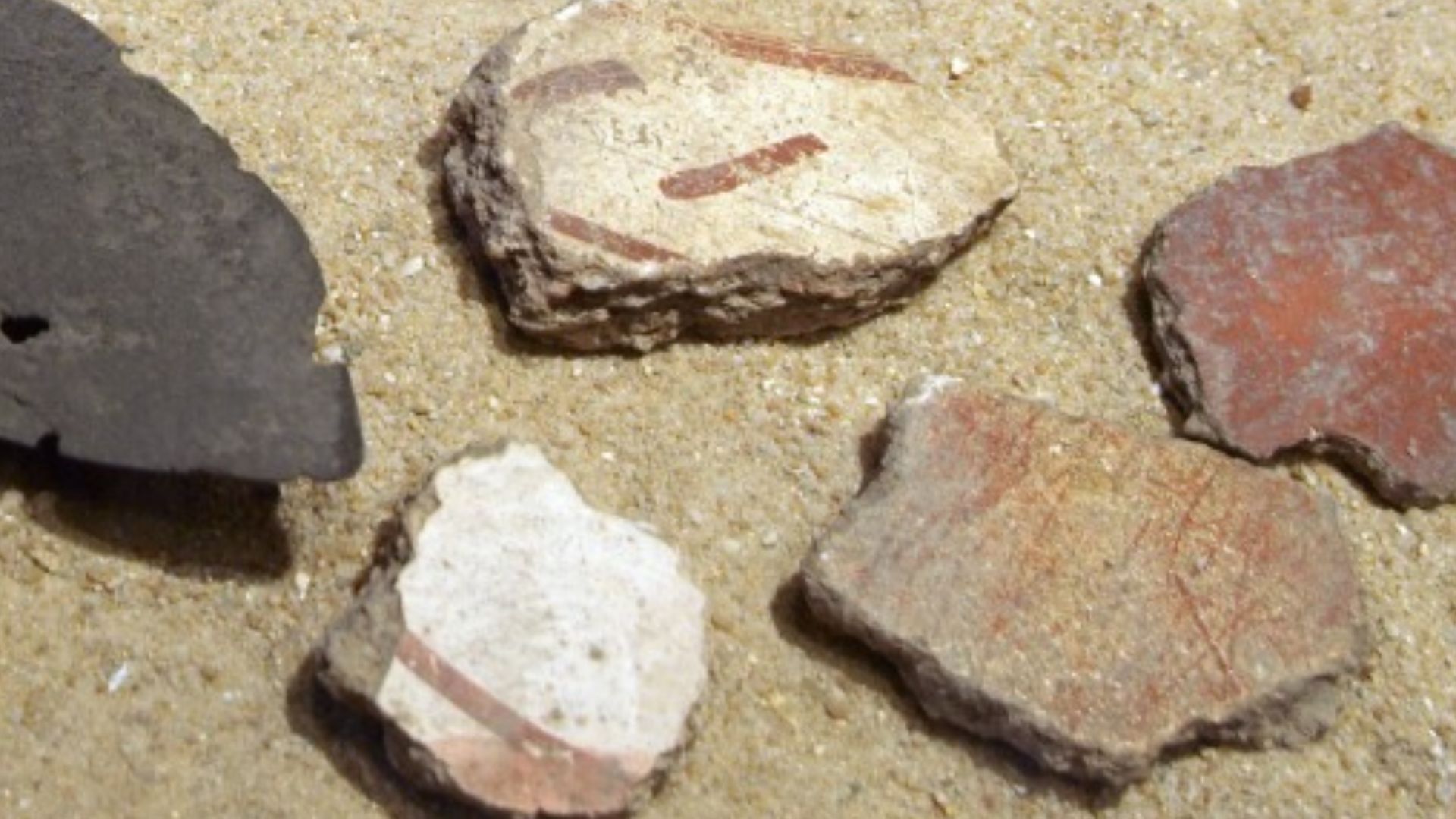 Roman brick trowels found at the en:Saalburg Germany, 1st to 3rd century AD