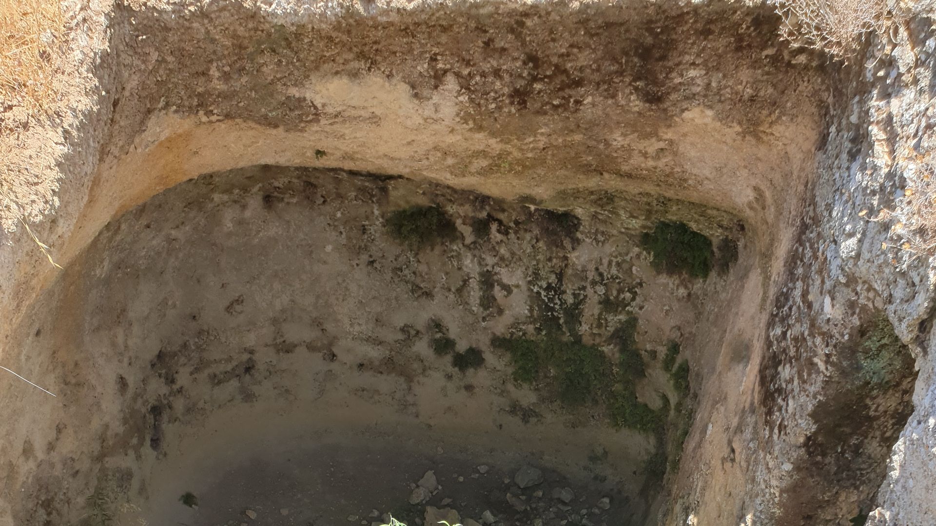 Rock-cut mikveh within Psagot