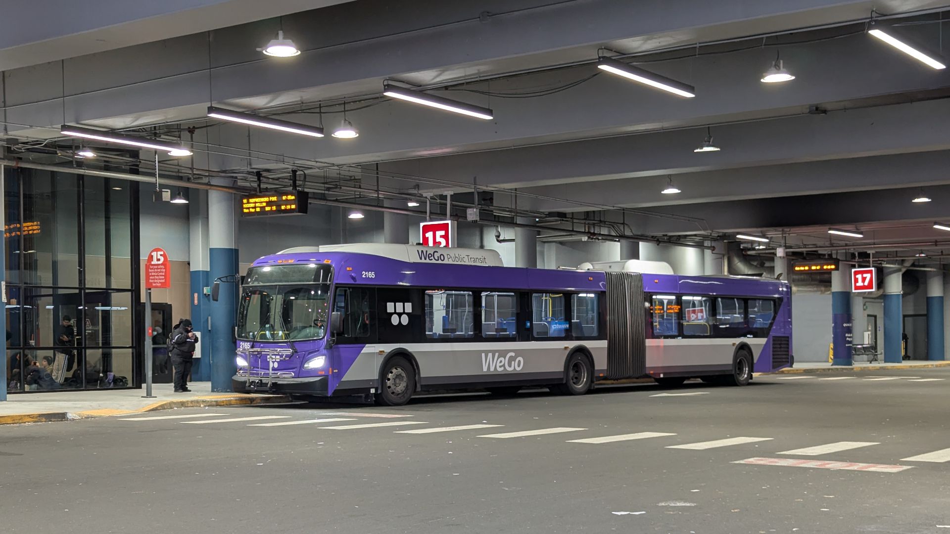 WeGo bus at Elizabeth Duff Transit Center, Nashville, Tennessee