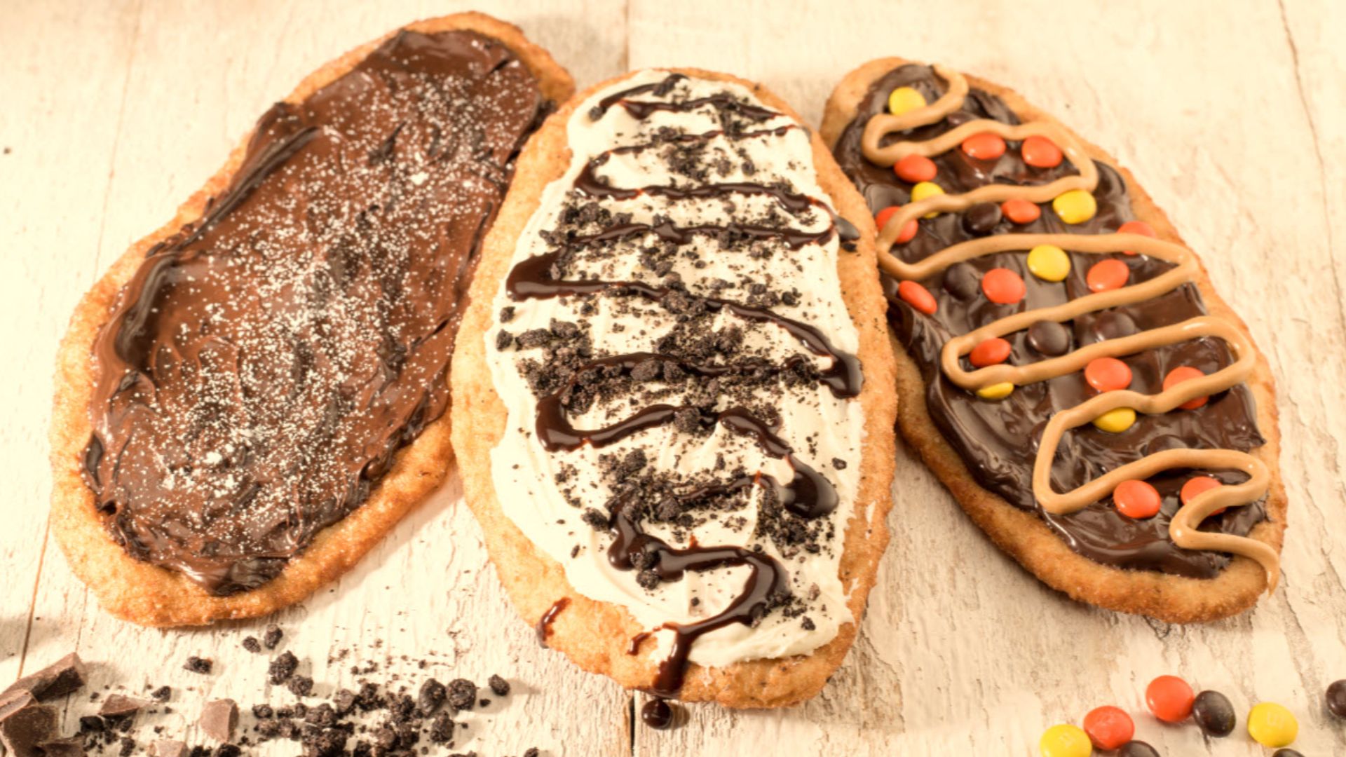 Three BeaverTails pastry flavours