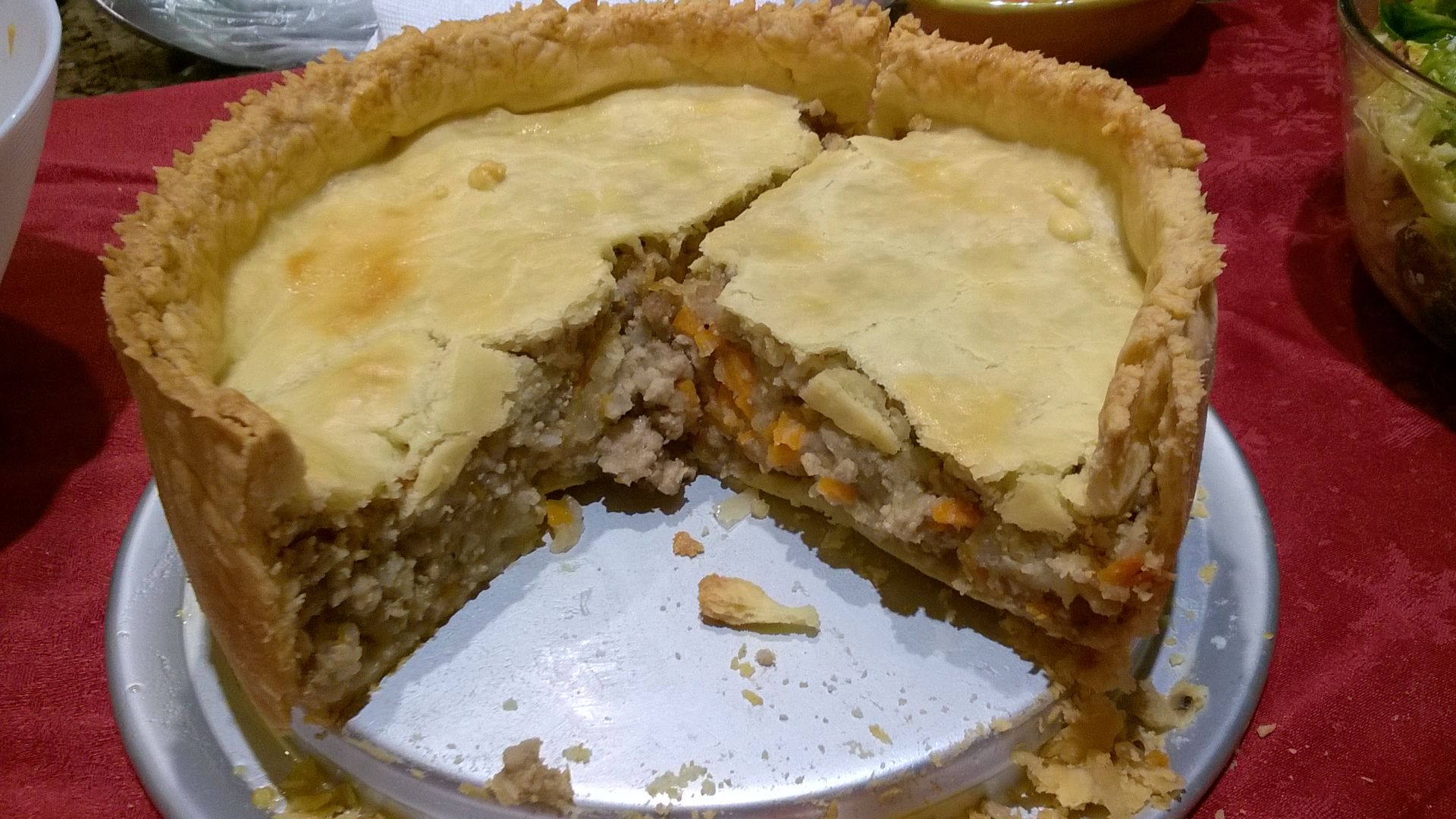Tourtiere cross section