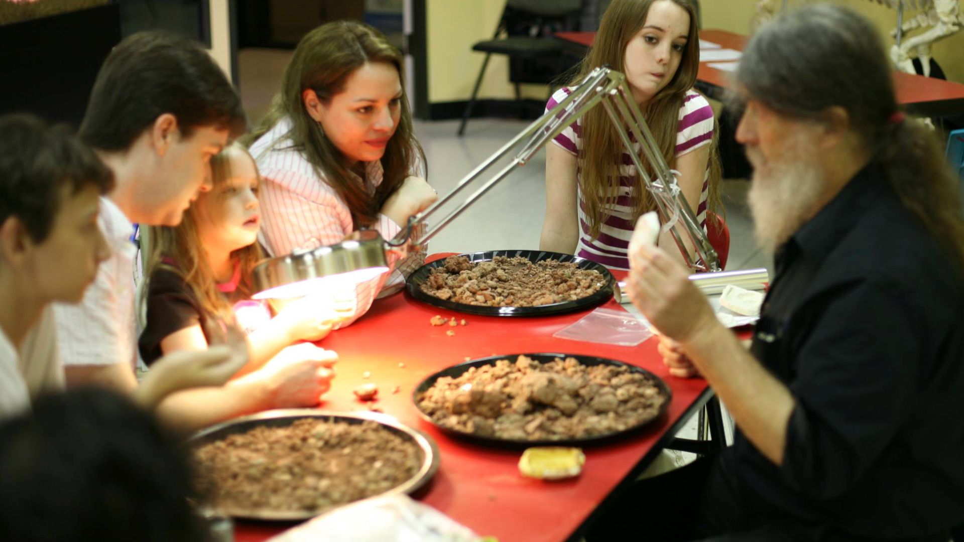 Lets be clear here. The person having the most fun in this photo is Dr. Bob Bakker of the museum teaching all of us about searching for fossils. Those are mounds of 3 Million year old dirt and we looked for bone fragments and bug poop. Seriously.
From: Th