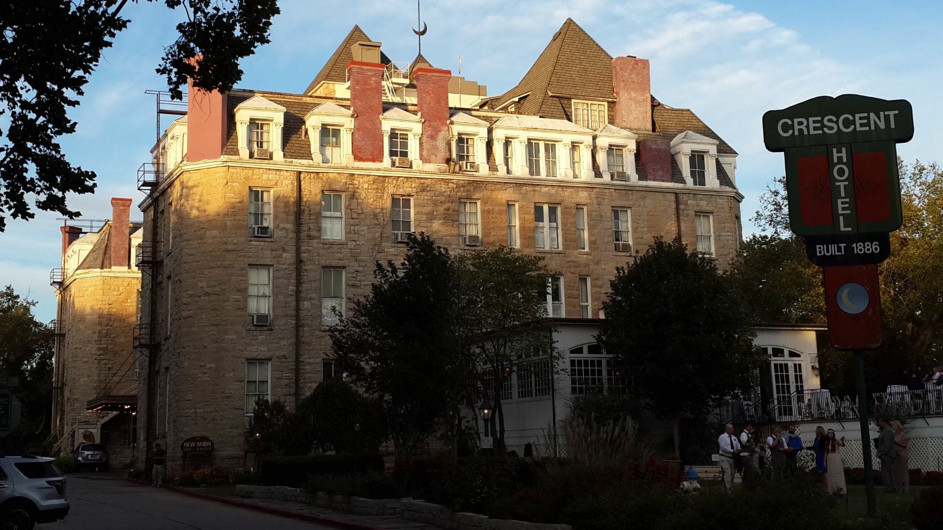 A 2014 photo of the Crescent Hotel in Eureka Springs, Arkansas