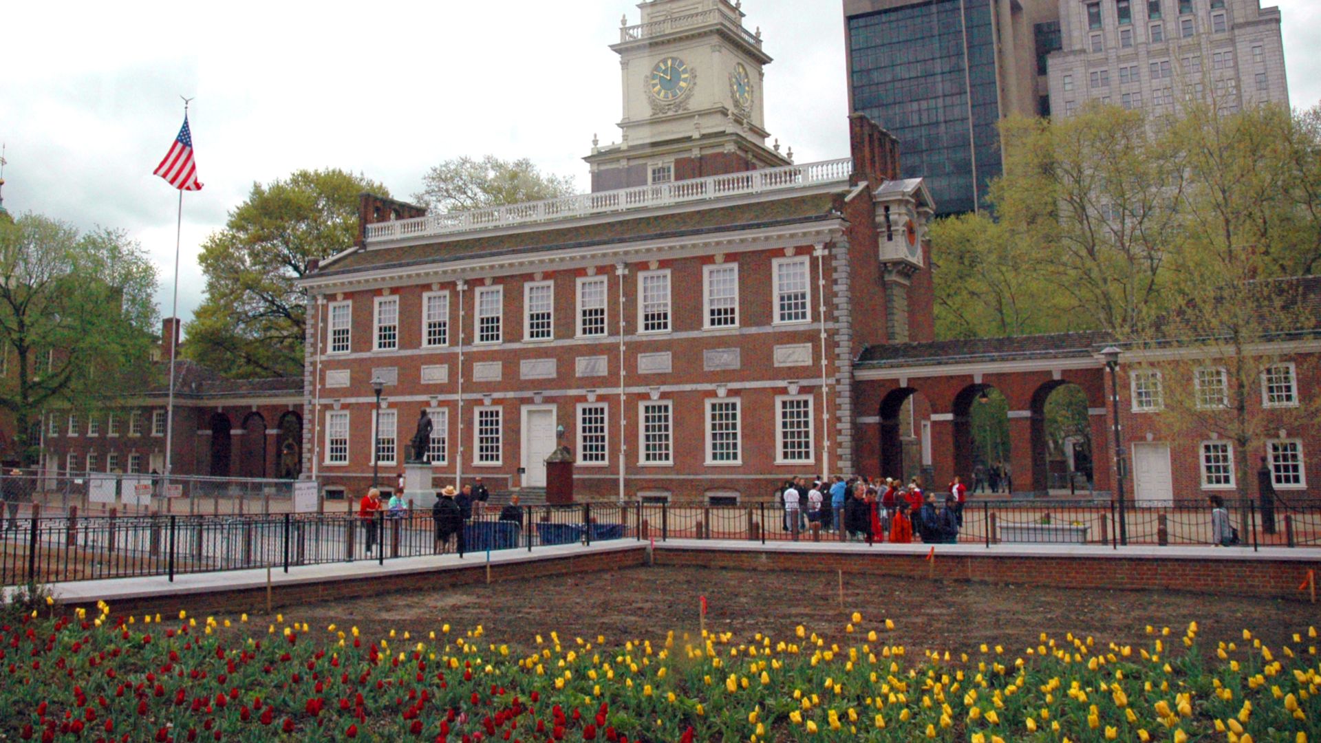 The front of Independence Hall in Philadelphia, Pennsylvania