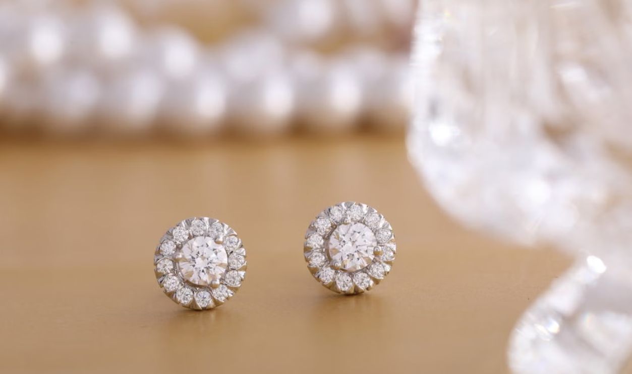 earrings on the table