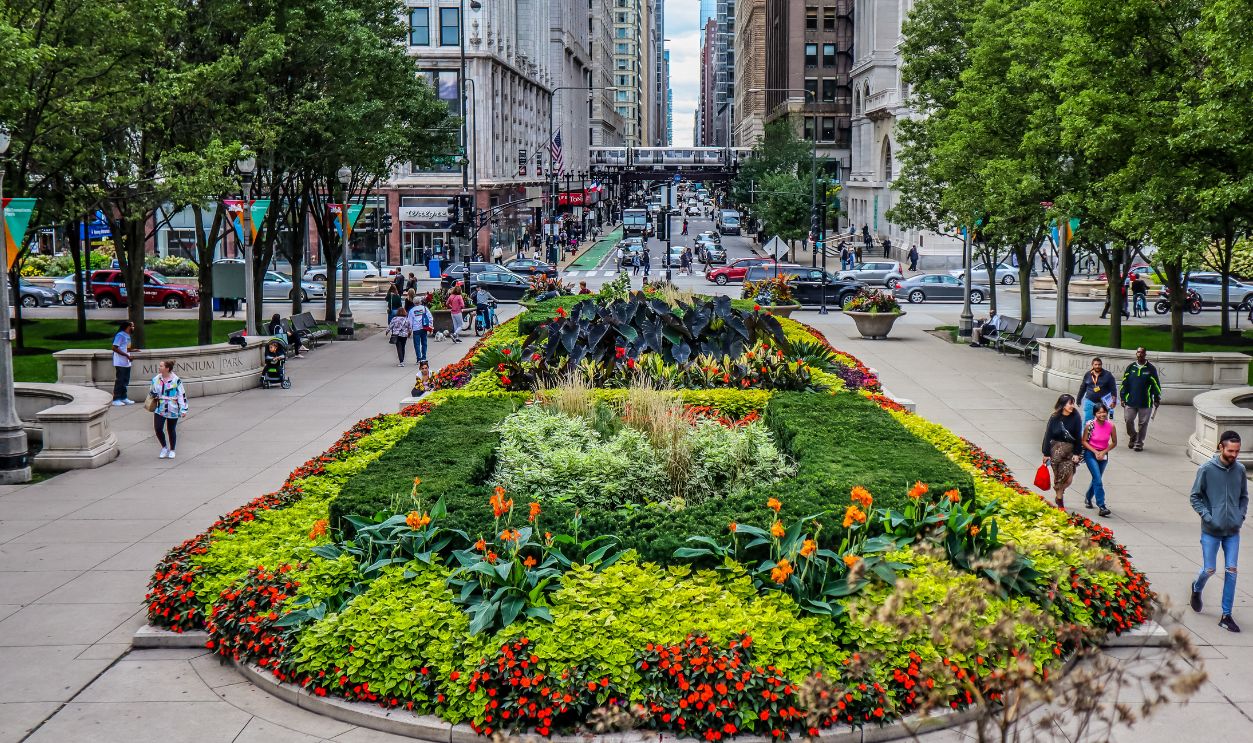 Chicago, Illinois / United States - October 1, 2019: Millennium Park