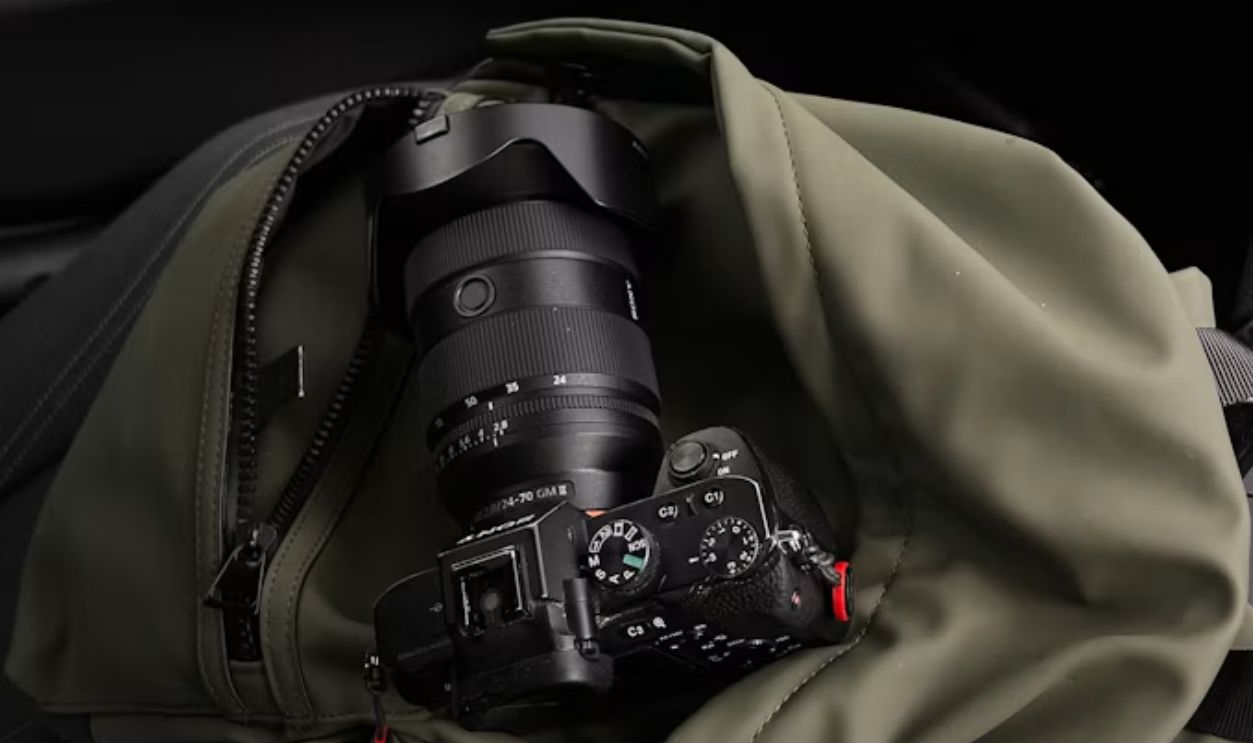 camera in the bag