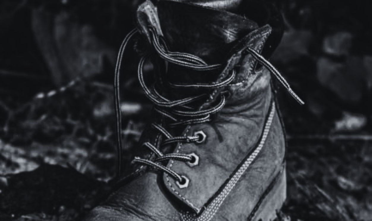 old leather boot