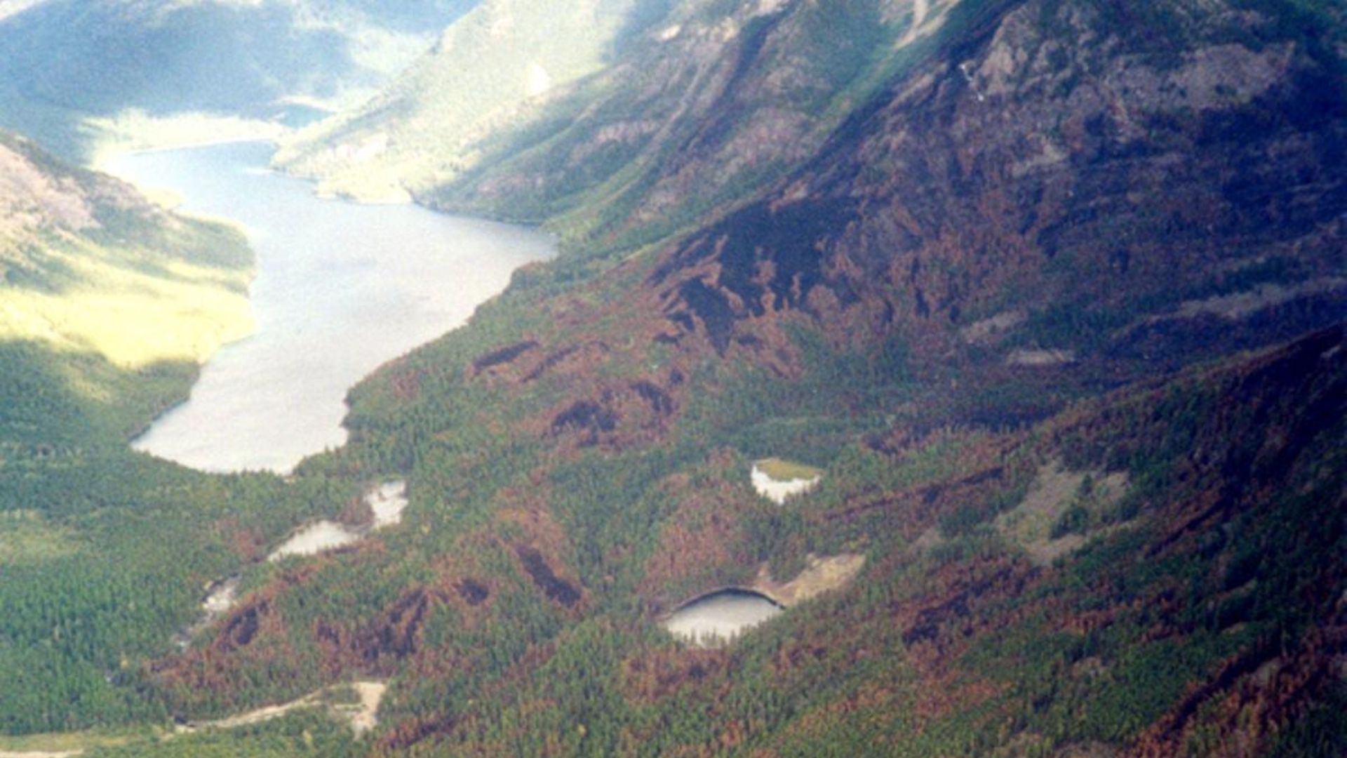 View of burn areas affected by Parke Peak Fire.
Two lightning storms occurred on the evening of July 22nd starting the Parke Peak Fire. It was managed as a Wildland Fire Use Fire, although some suppression action was taken.
Keywords: wildland fire use; 19