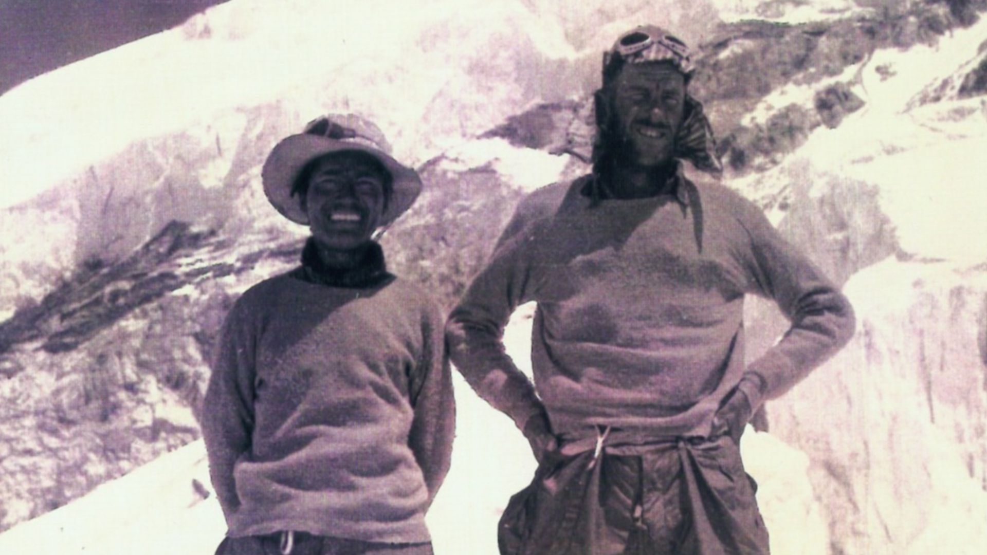 Tenzing and Hillary. Photo from the collection of John Henderson.
