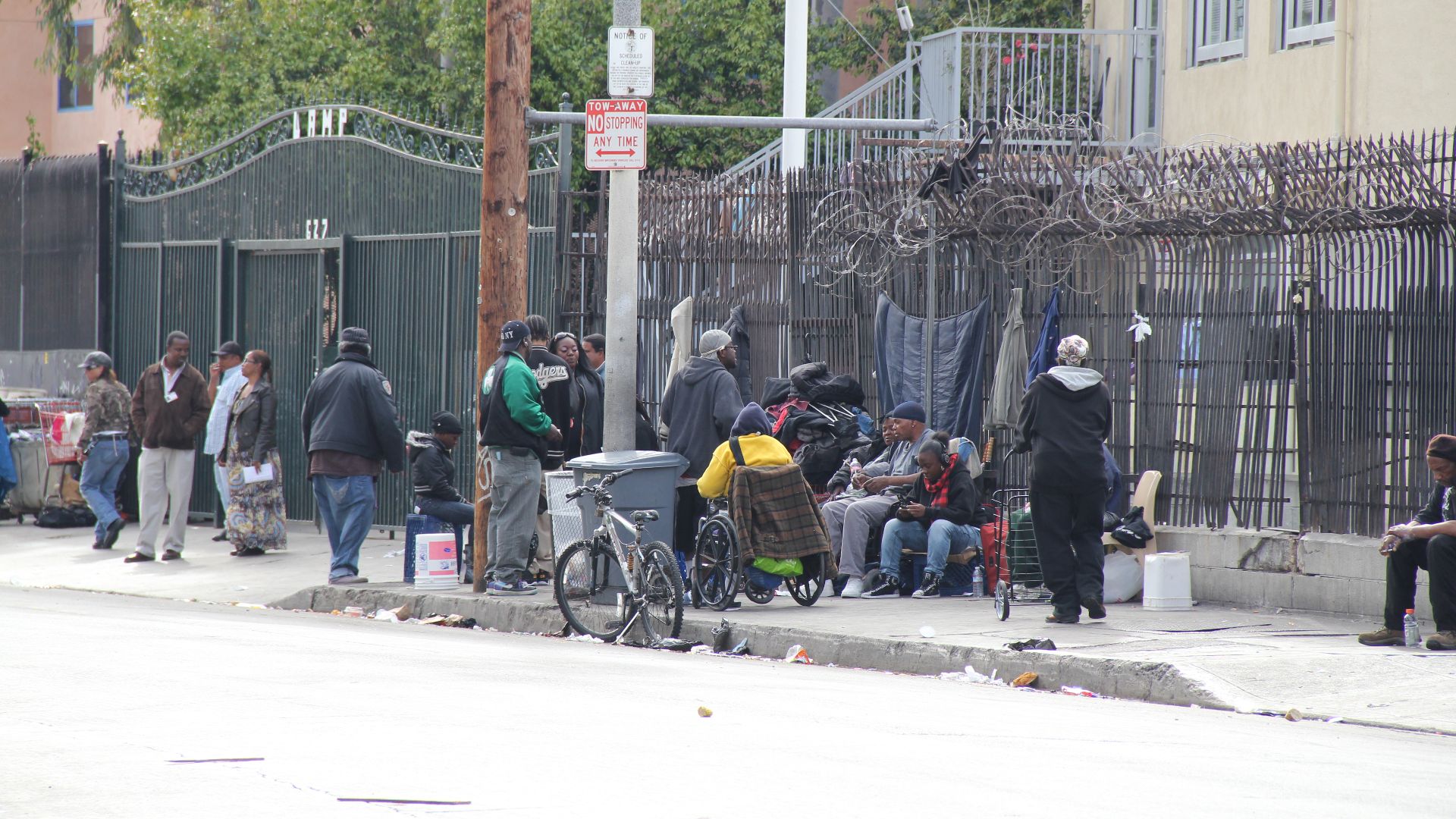 Skid Row, Downtown Los Angeles, California USA