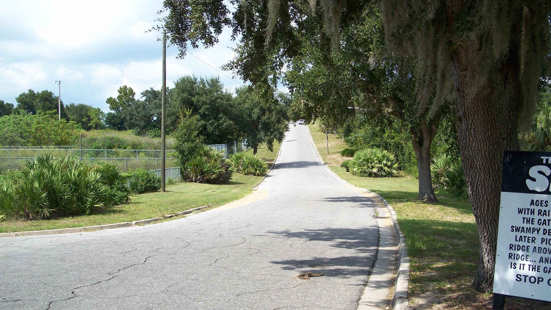 Lake Wales, Florida: Spook Hill, looking north