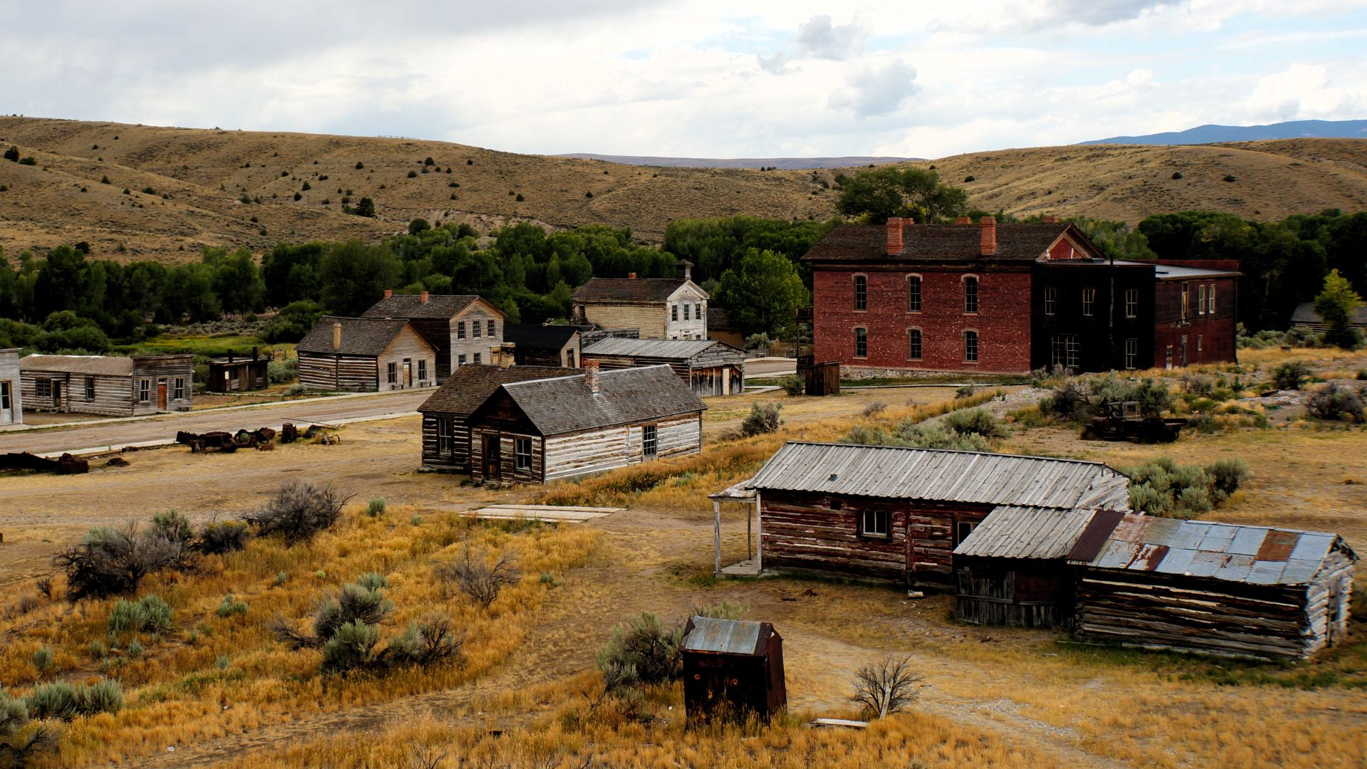 A view of Bannack Ghost Town, Montana.