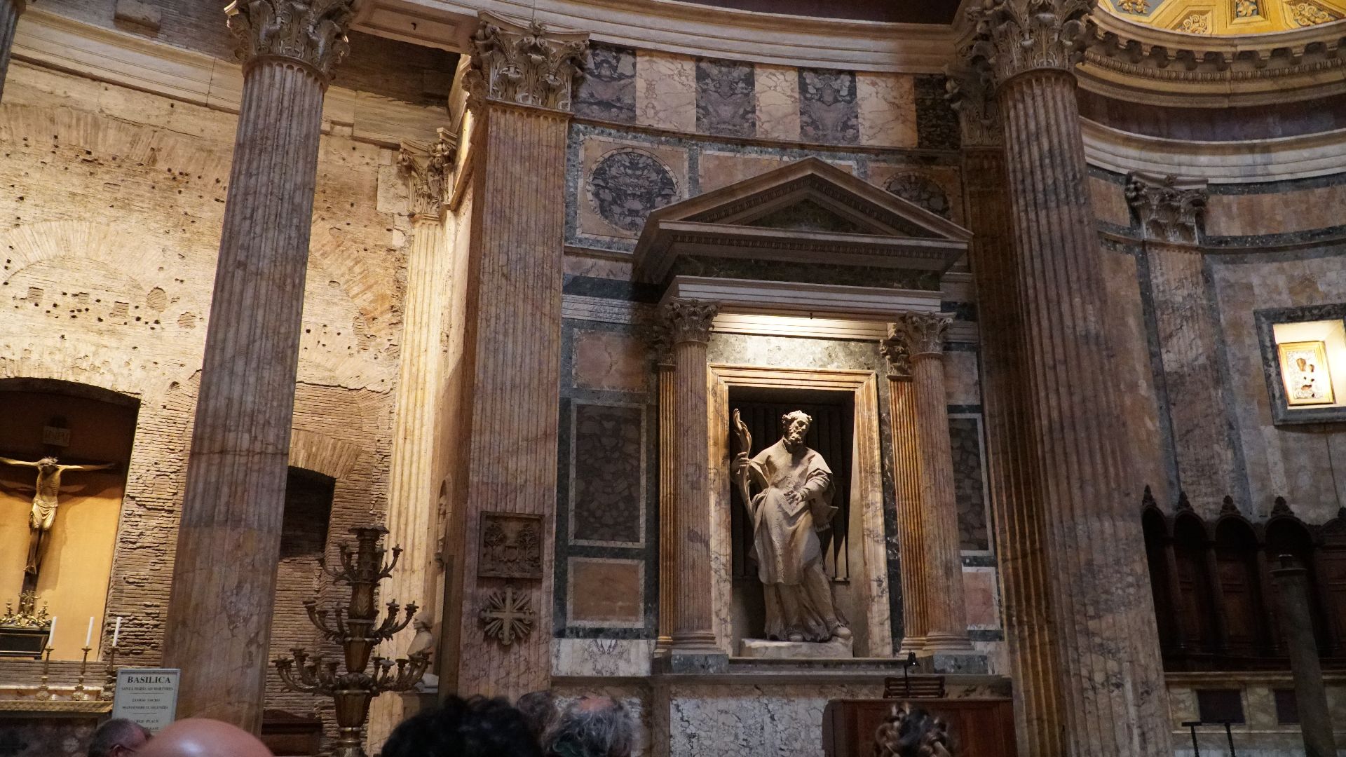 We were blown about on a rainy, stormy day in Rome. This was a great place to visit, and feel safe taking refuge. The Colosseum was closed due to high winds.
Pantheon
Built in113–125 AD (current building)
Built by/forTrajan, Hadrian
Type of structureRoman