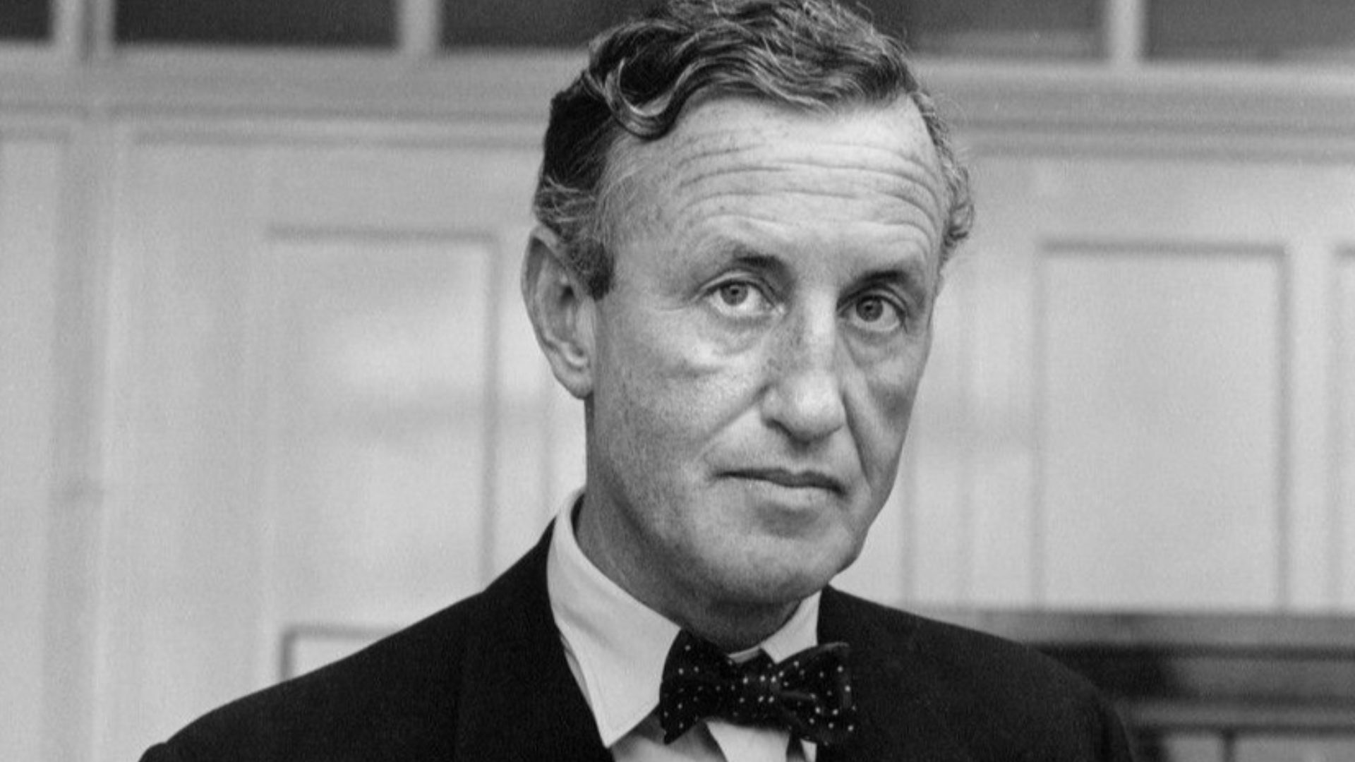 Photo of Ian Fleming used for the dust jacket of the first US edition of The Diamond Smugglers.