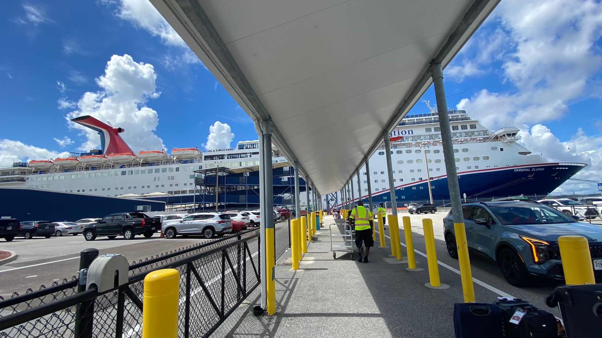 Carnival Elation Docked in Jacksonville, Florida on September 5, 2026