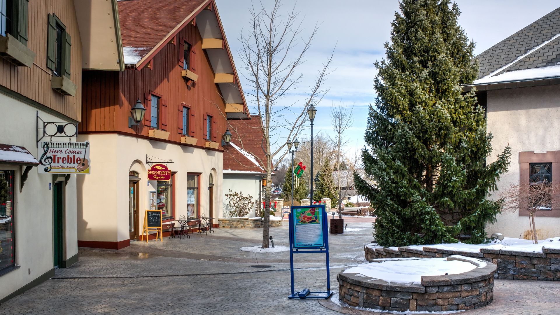 Riverside shops, Frankenmuth, Michigan, 2015-01-11