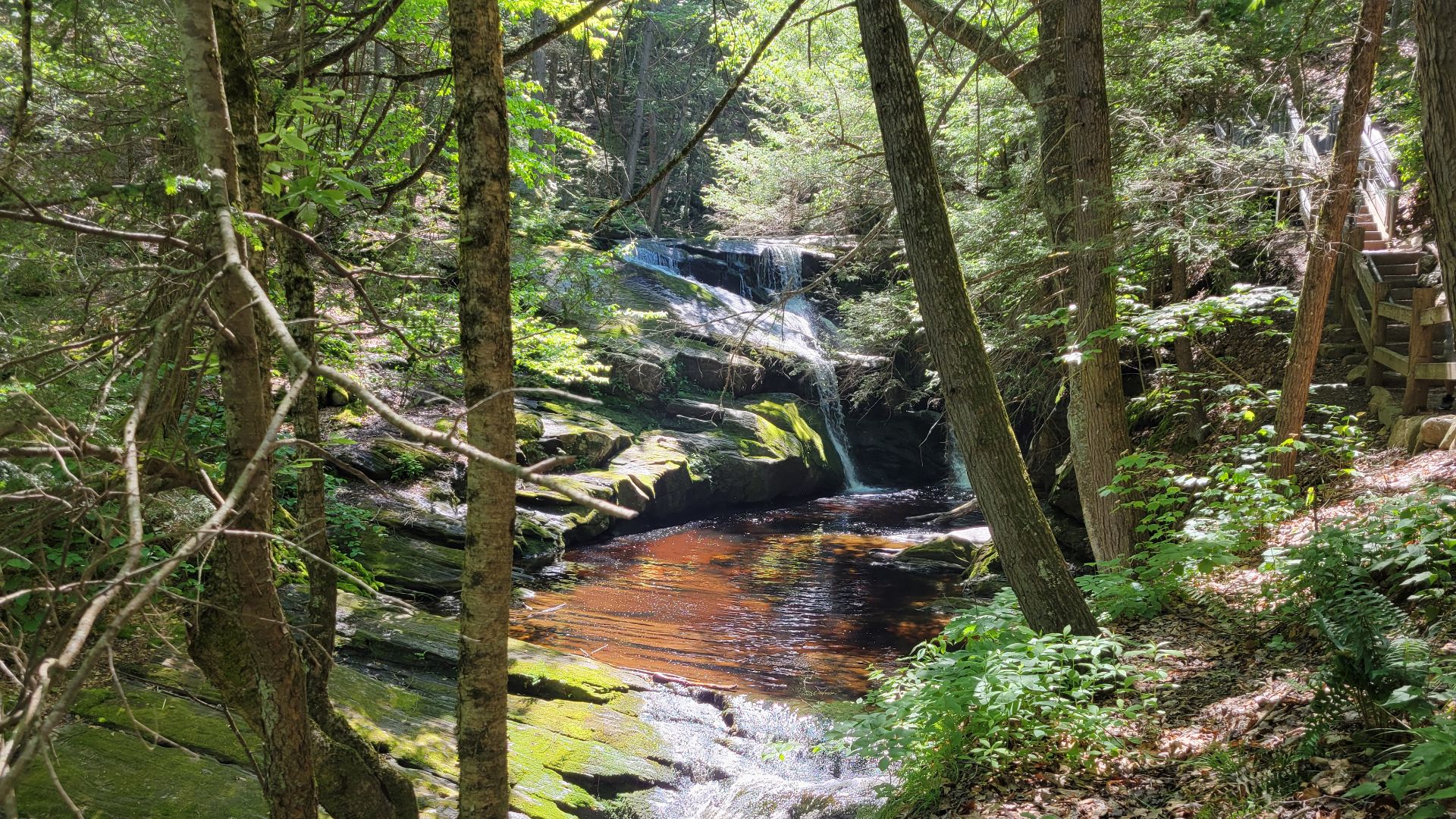 Enders State Forest pool and falls, Granby Connecticut