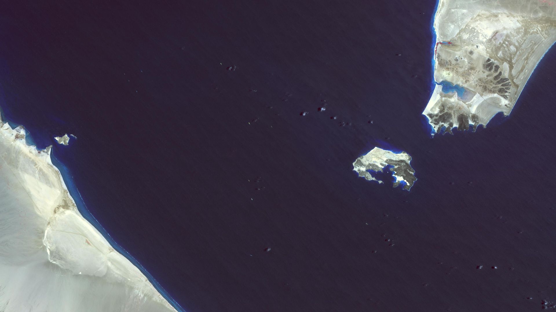 The Bab-el-Mandeb, Gate of Tears, strait connects the Red Sea to the Gulf of Aden, and separates Yemen on the Arabian Peninsula and Djibouti and Eritrea in the Horn of Africa. It is a strategic link between the Indian Ocean and the Mediterranean Sea via t