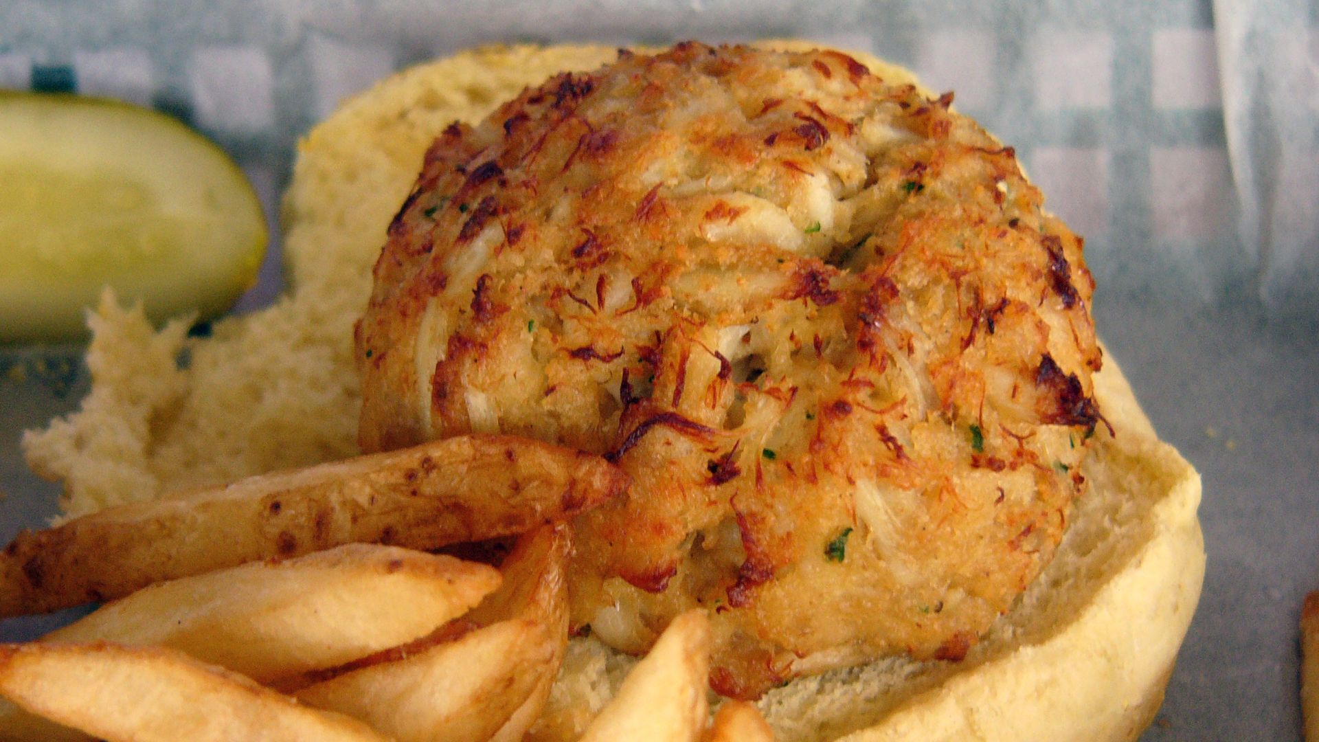 A Delicious Crabcake at the Middleton Tavern.