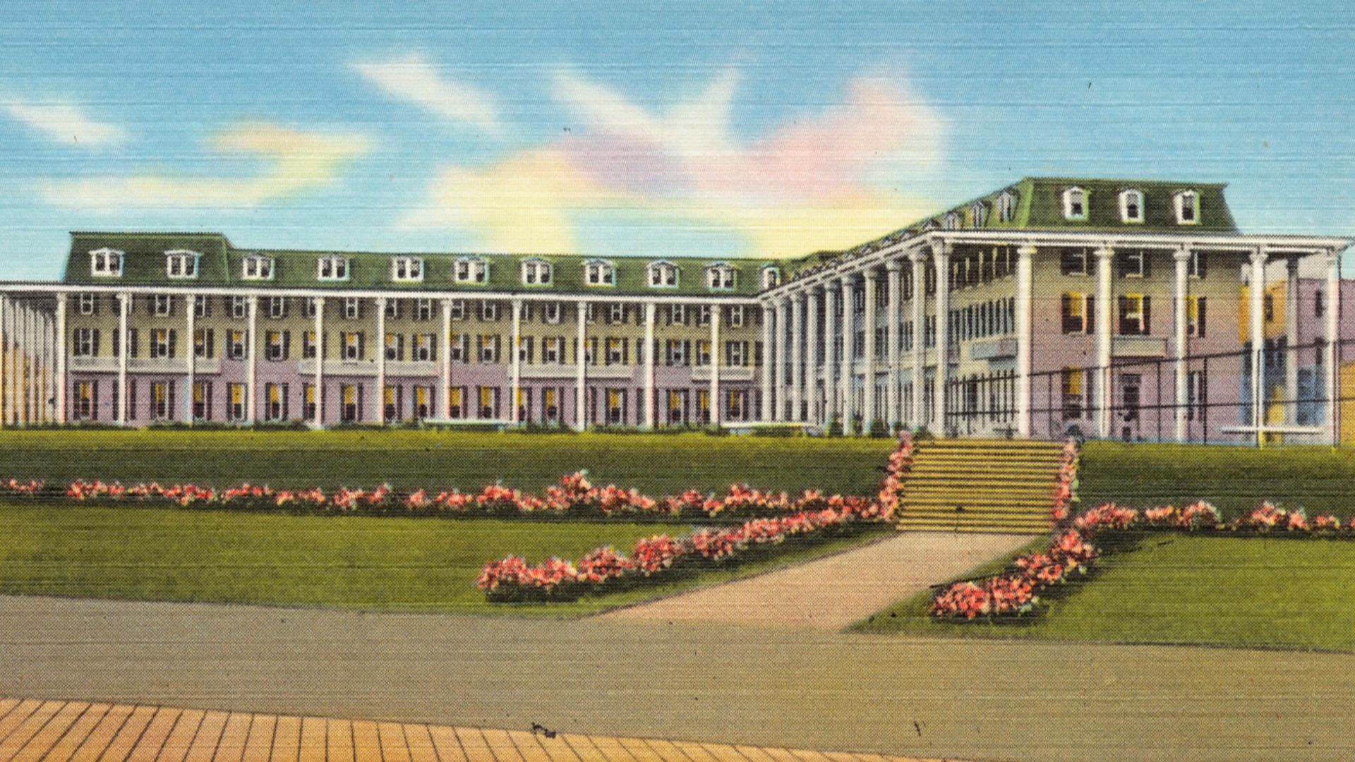 File name: 06_10_011102
Title: Congress Hall Hotel, Cape May, N. J.
Date issued: 1930 - 1945 (approximate)
Physical description: 1 print (postcard) : linen texture, color ; 3 1/2 x 5 1/2 in.
Genre: Postcards 
Subject: Hotels
Notes: Title from item.
Collec