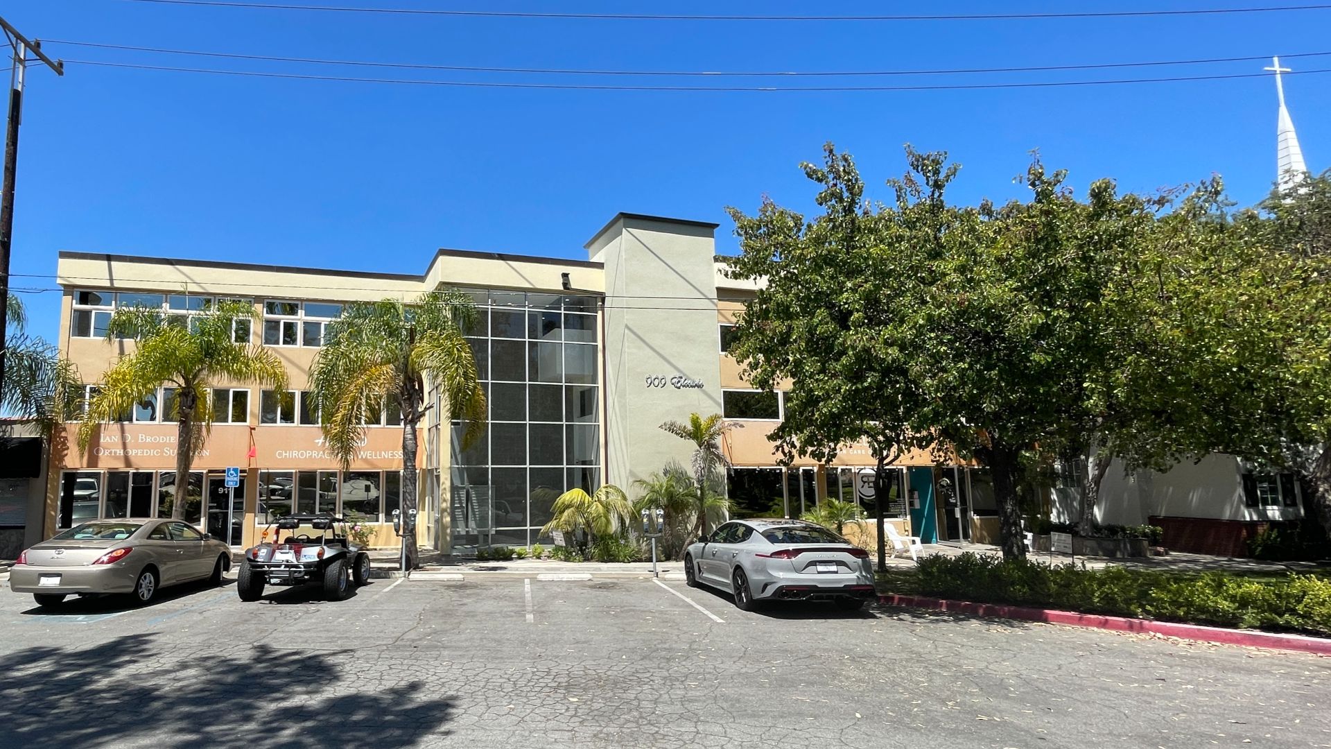 Former headquarters of TouchStone Software at 909 Electric Avenue, Seal Beach, California, in 2022