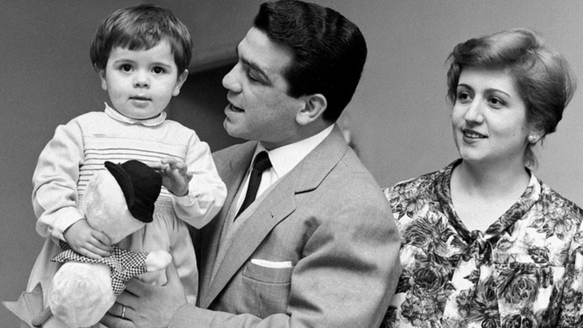 Duilio Loi with wife Grazia and daughter