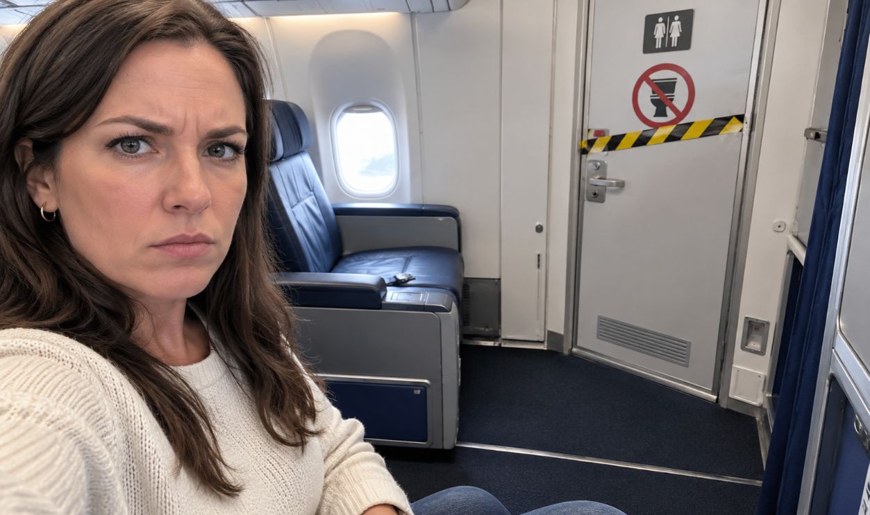woman on plane