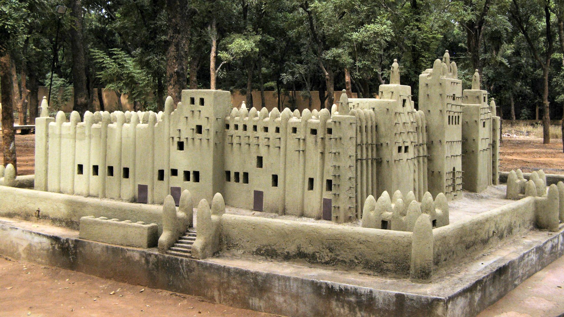 Maquette de la Grande mosquée de Djenné au musée National de Bamako (Mali)