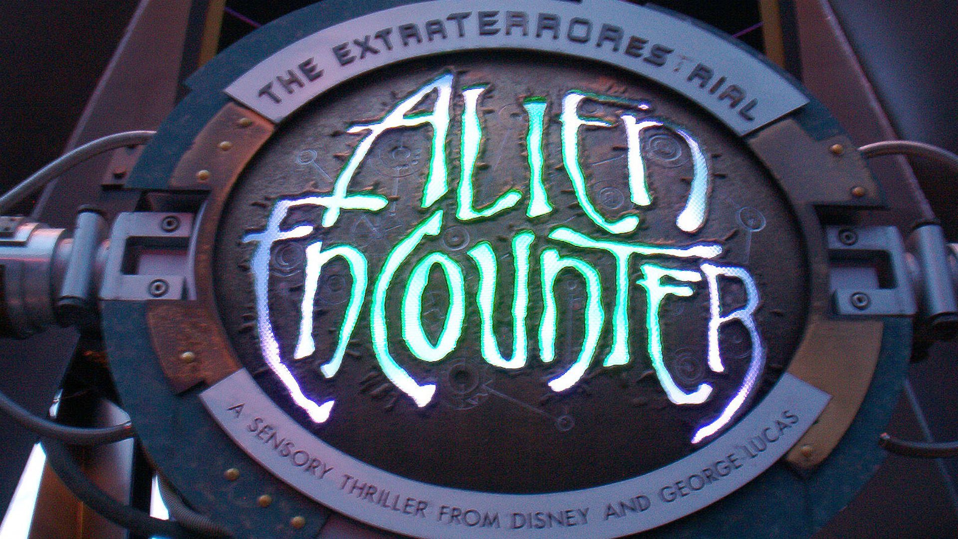 The entrance sign.