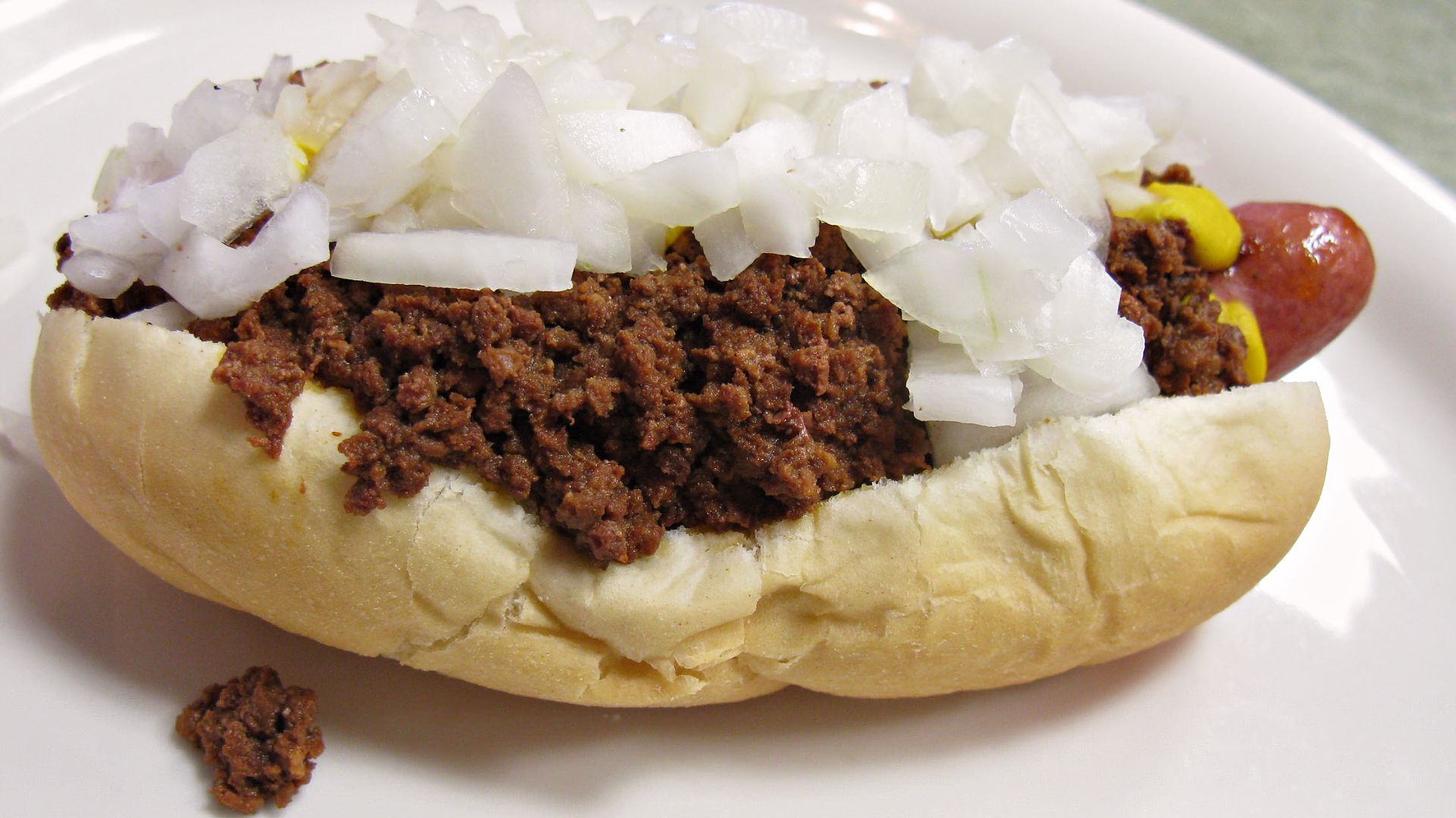 Coney dog, a type of chili dog