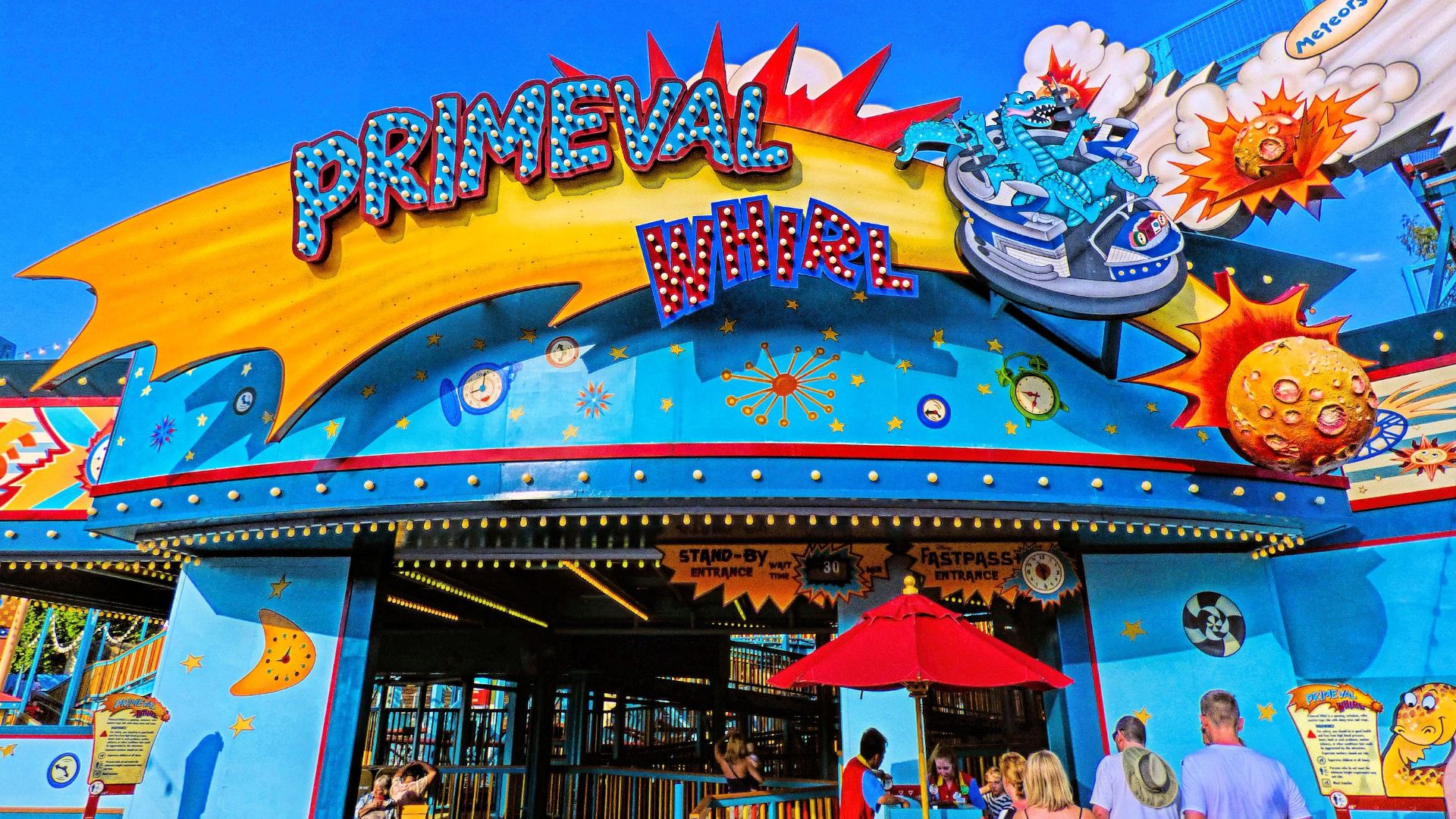 Primeval Whirl,a steel roller coaster at Disney's Animal Kingdom at the Walt Disney World Resort.