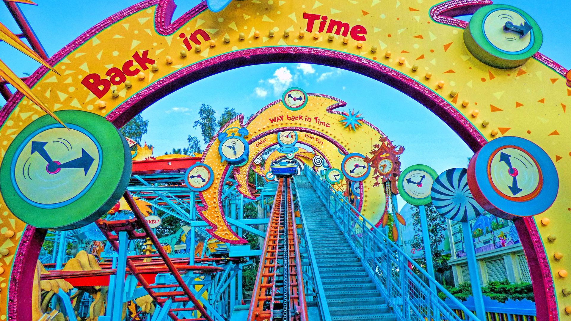 Primeval Whirl,a steel roller coaster at Disney's Animal Kingdom at the Walt Disney World Resort.