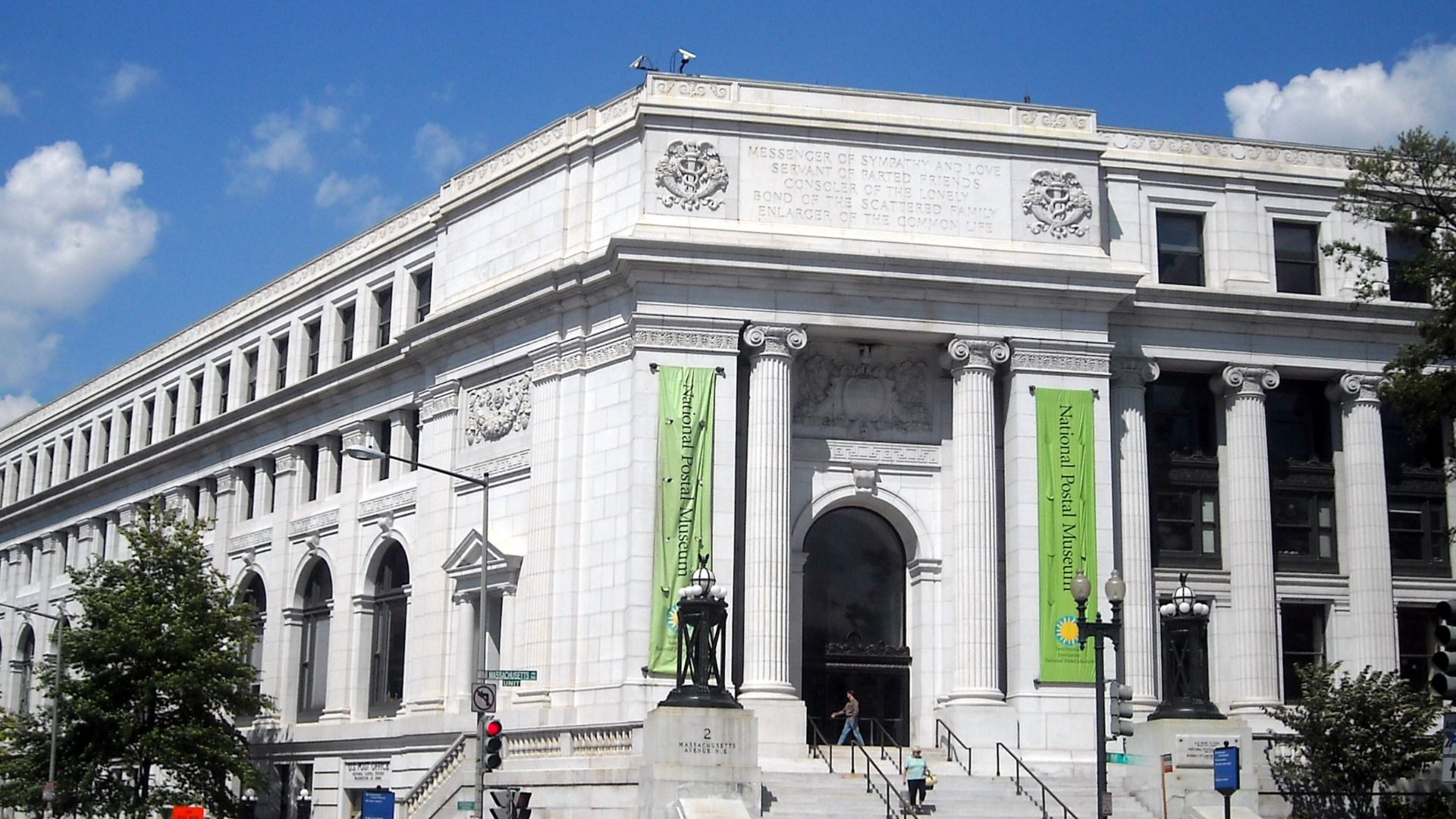 The Postal Square Building at 2 Massachusetts Avenue, NE in Washington, D.C. The building is listed on the National Register of Historic Places.