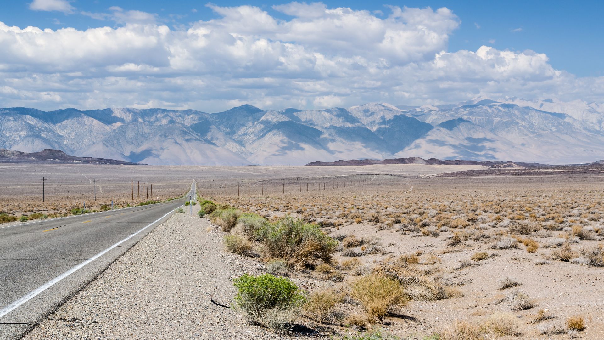 California State Route 190 near Panamint Springs Resort at the end of Death Valley