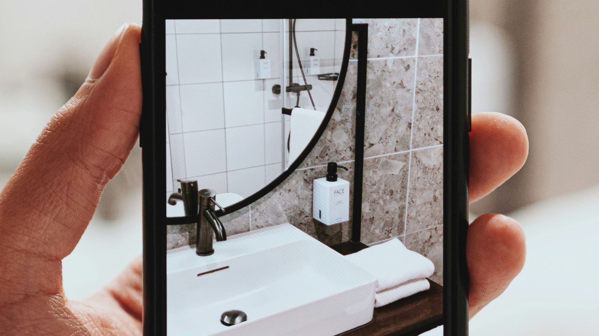 turned-on black Android smartphone