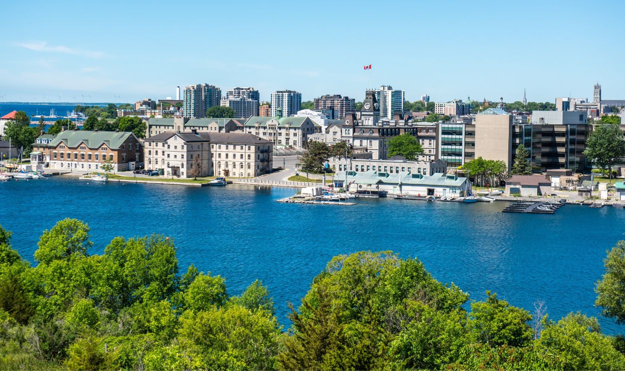 Kingston is a Canadian city located in Eastern Ontario where the St. Lawrence River flows out of Lake Ontario.