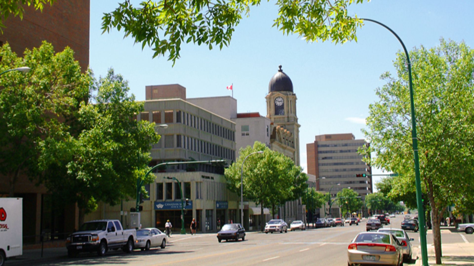 Taken on 4 Avenue South between 8 Street and Stafford Boulevard in July 2003, facing west.