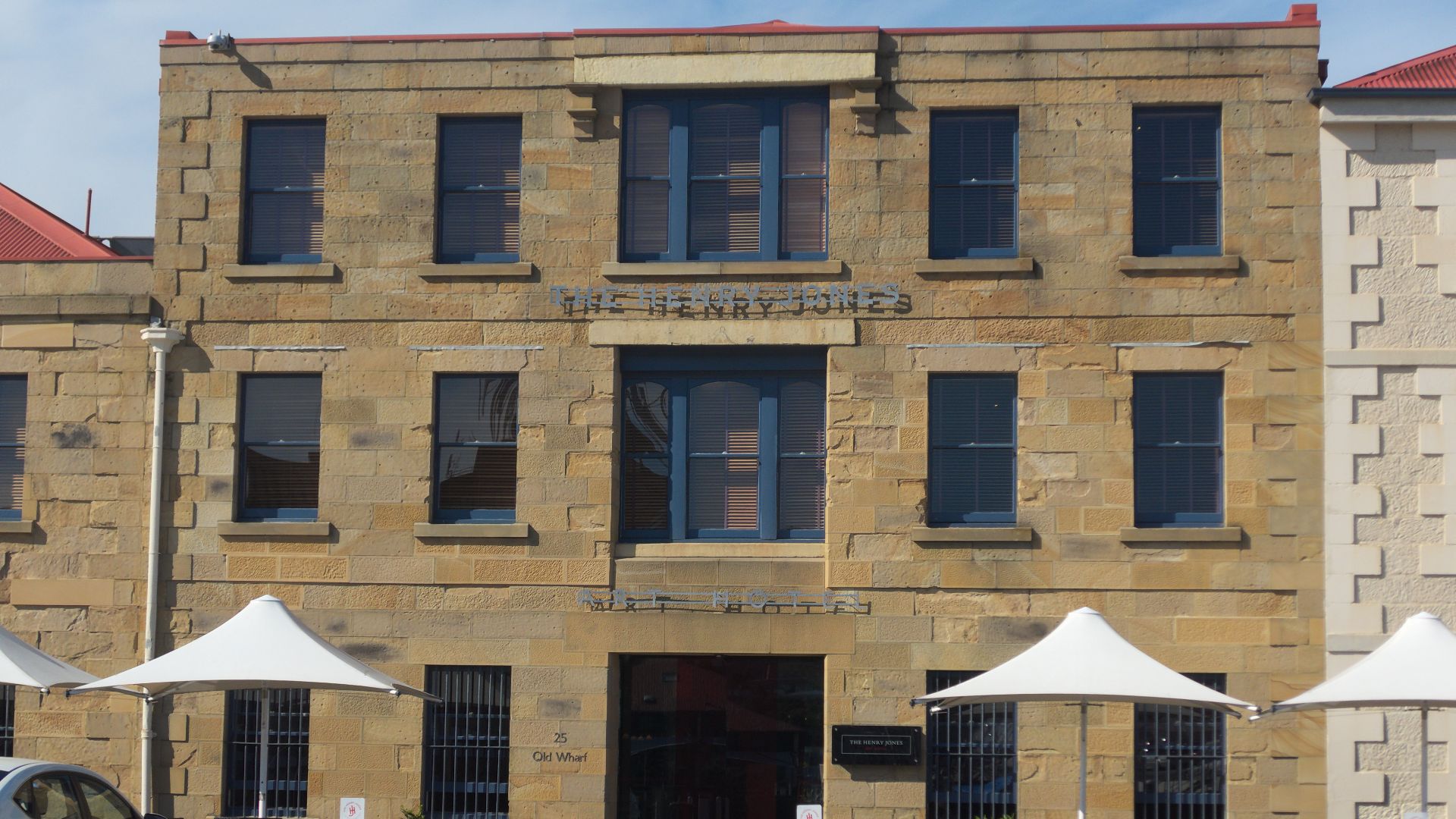 25 Hunter Street, The Henry Jones Art Hotel. Previously part of Henry Jones Company's IXL establishment.
