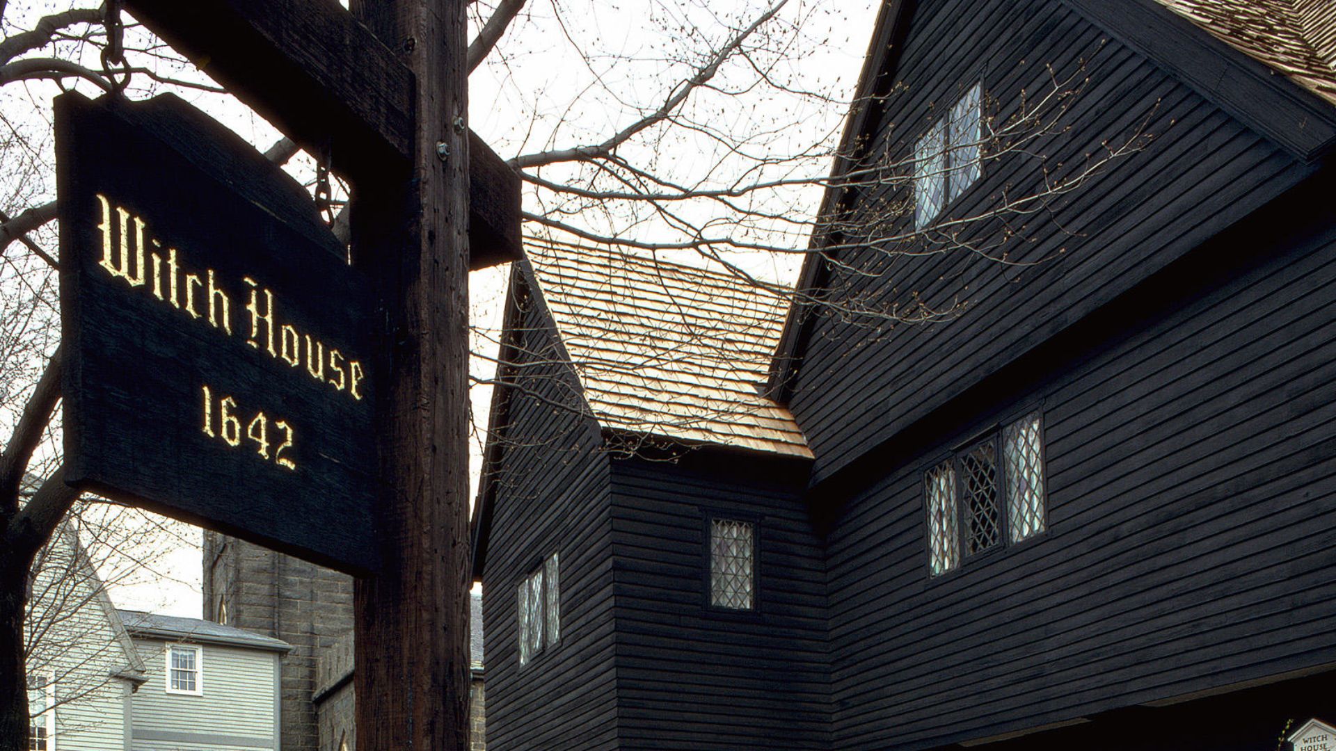 The Salem Witch house of Salem Massachusetts. It is the only house directly connected to the Salem Witch Trial.